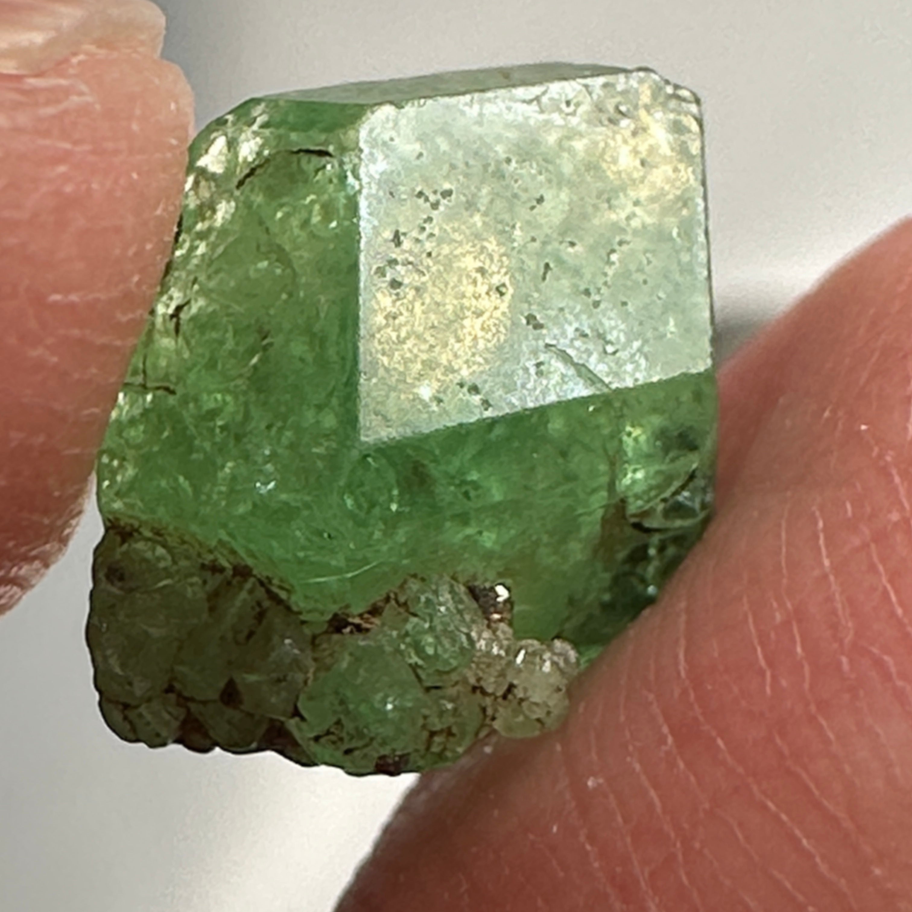 Tsavorite Crystal, 7.28ct, Merelani. Tanzania, Untreated Unheated