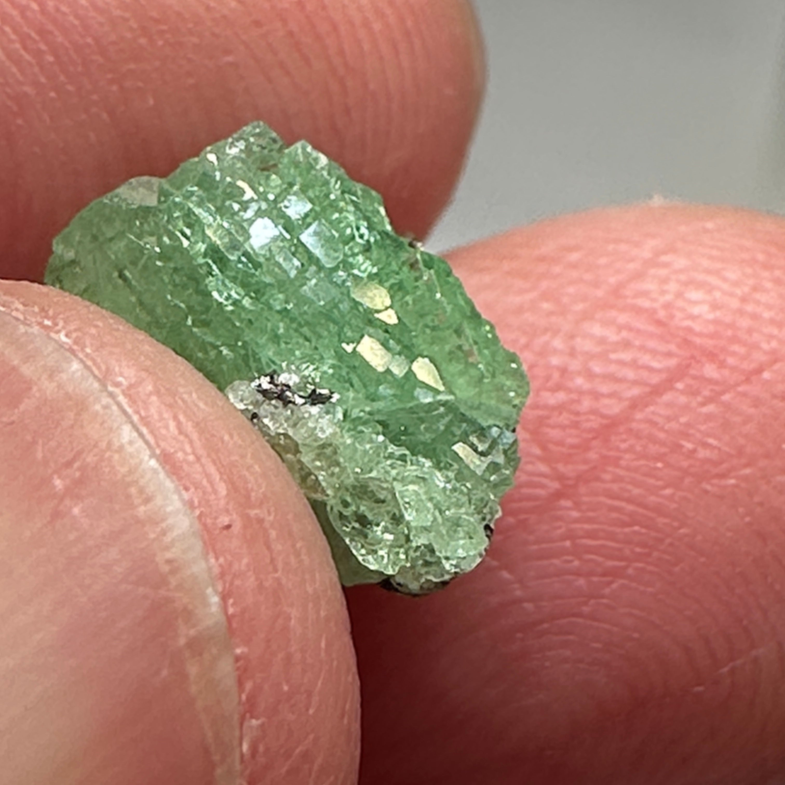 Tsavorite Crystal, 3.89ct, Merelani. Tanzania, Untreated Unheated