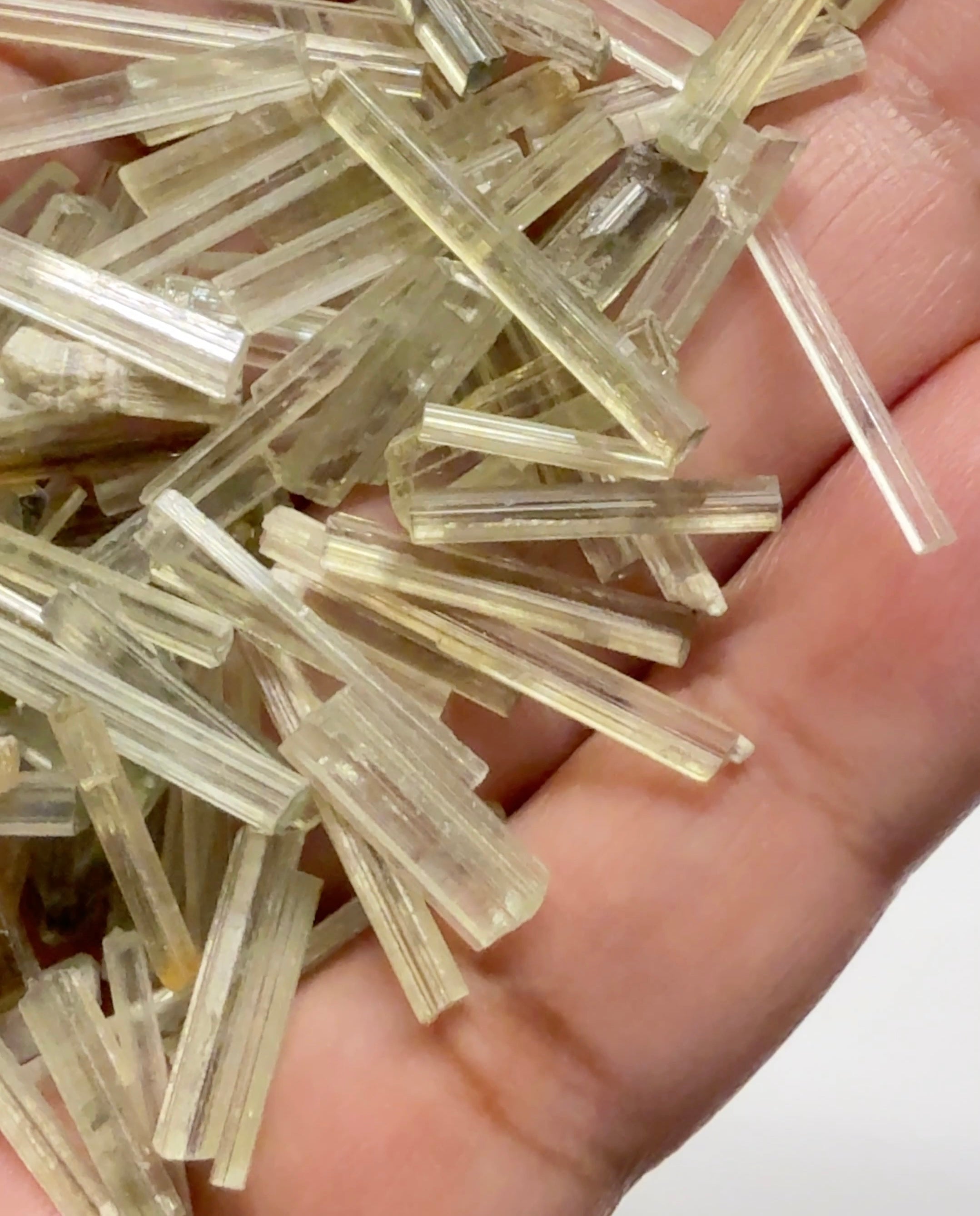 Tourmaline Crystals, thin crystals, Specimen Grade, Untreated Unheated. Tanzania, blind pour, price per stone