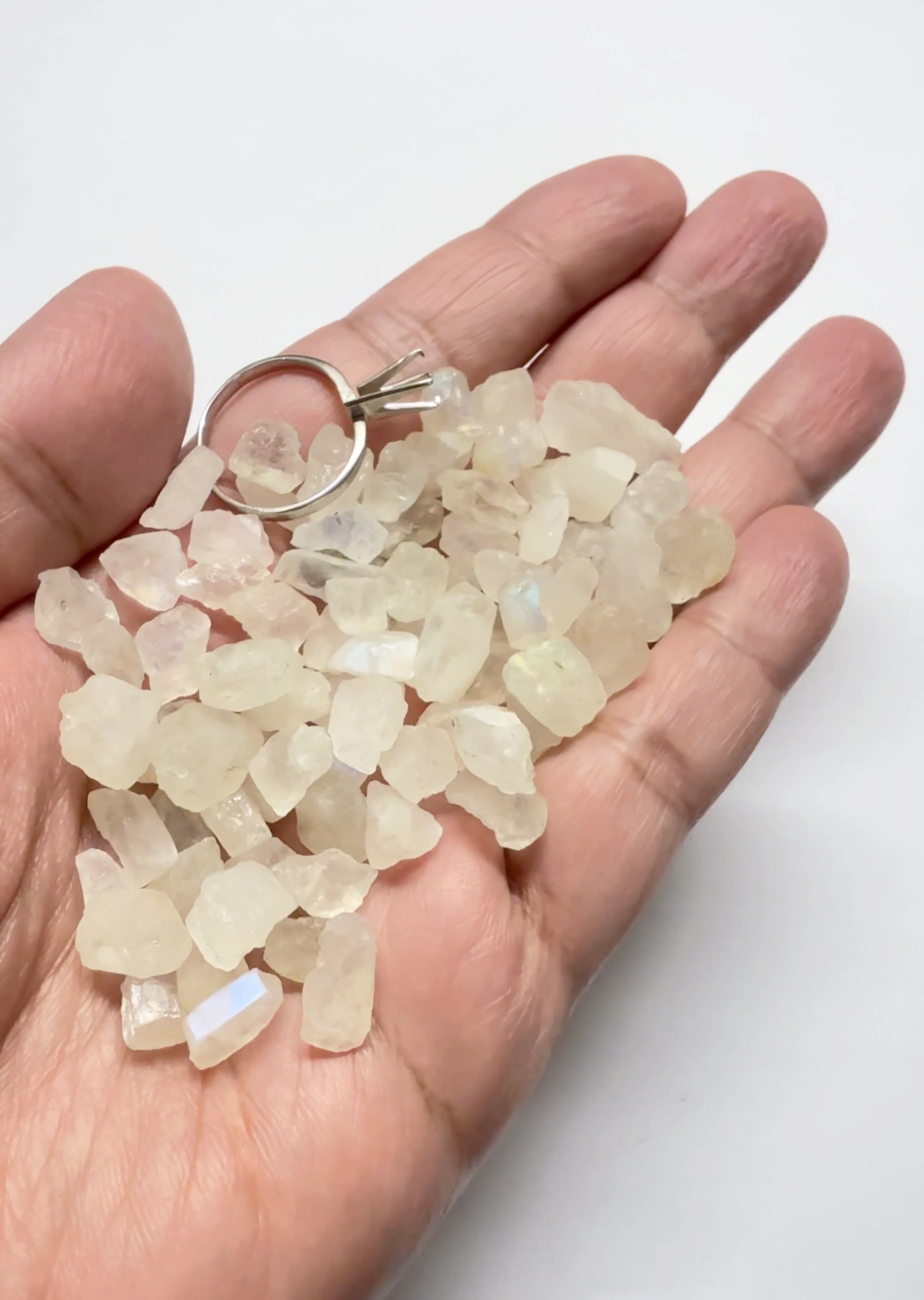 Moonstone, Cabbing / Specimen Grade, Untreated Unheated. From Tanzania, blind pour, price per stone