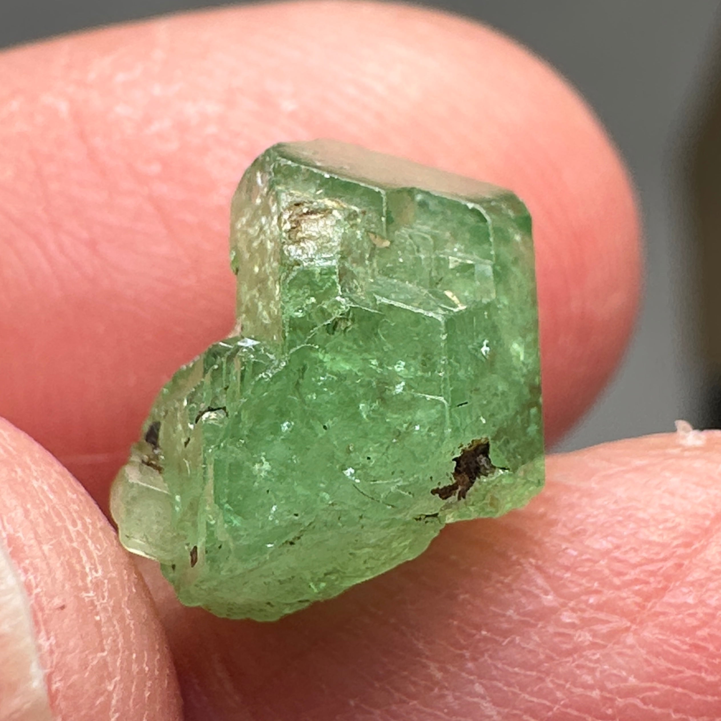 Tsavorite Crystal, 5.84ct, Merelani. Tanzania, Untreated Unheated