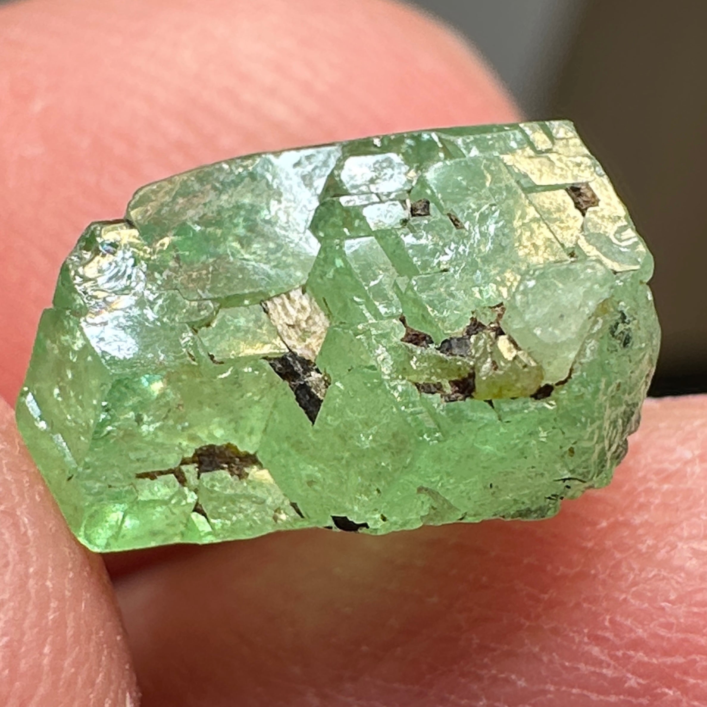 Tsavorite Crystal, 5.84ct, Merelani. Tanzania, Untreated Unheated