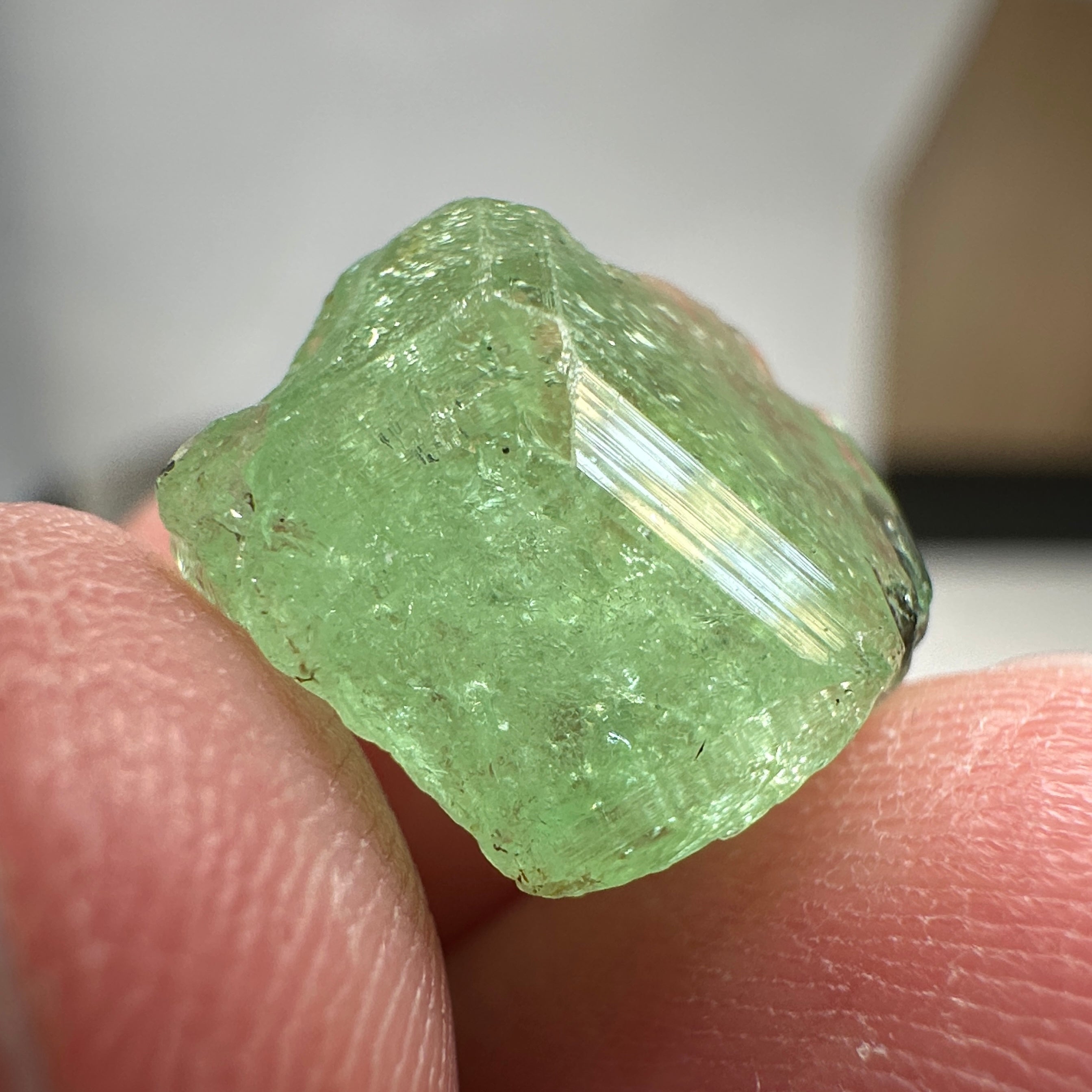 Tsavorite Crystal on Matrix. 10.94ct, Merelani. Tanzania