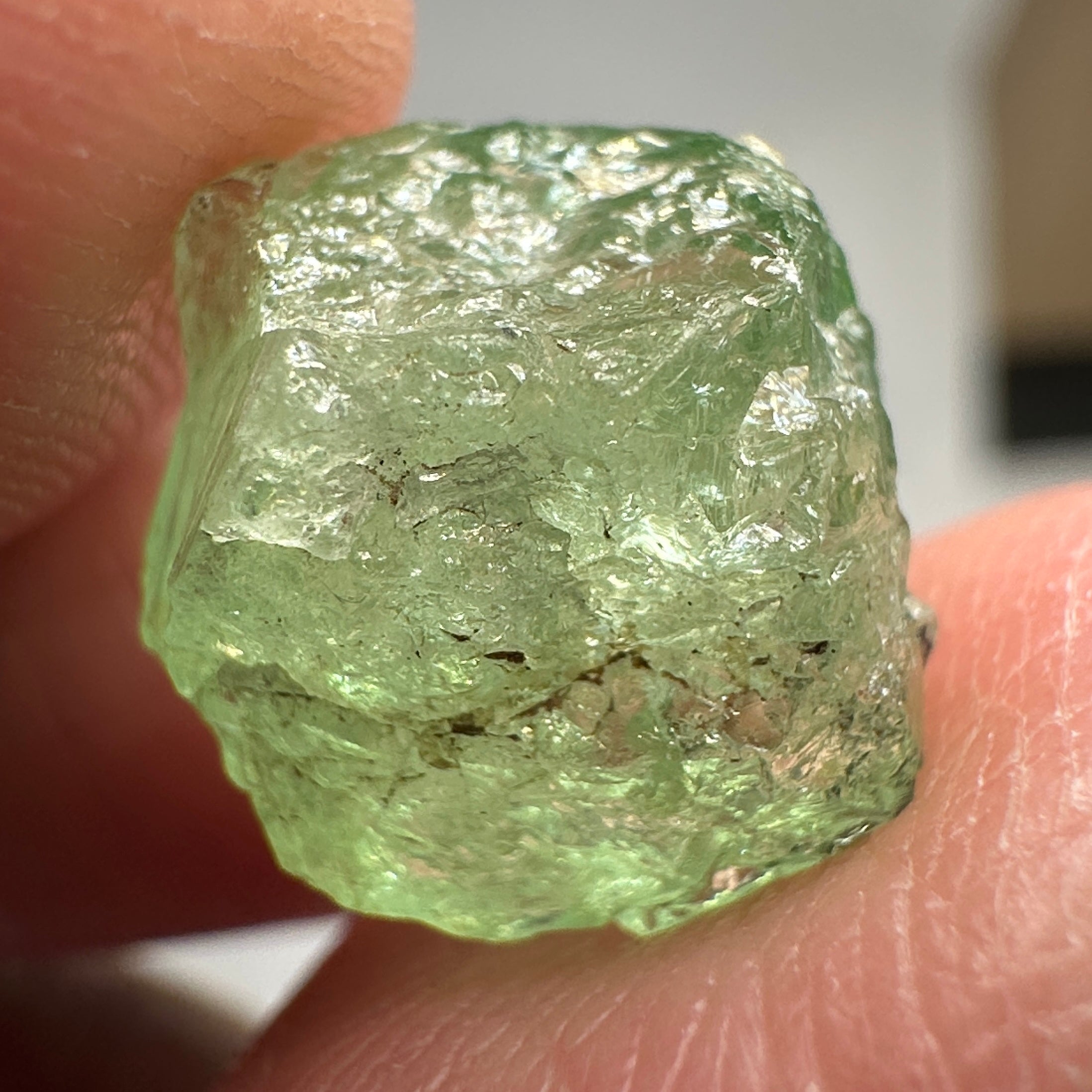 Tsavorite Crystal on Matrix. 10.94ct, Merelani. Tanzania