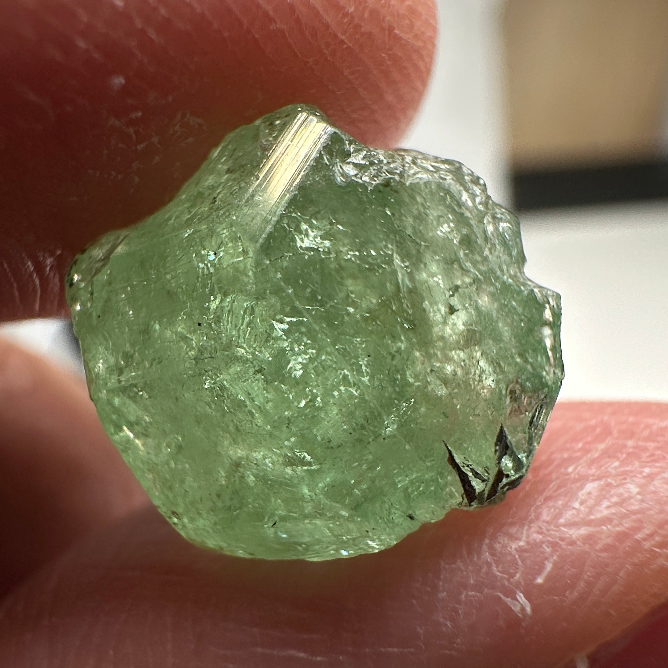 Tsavorite Crystal on Matrix. 10.94ct, Merelani. Tanzania