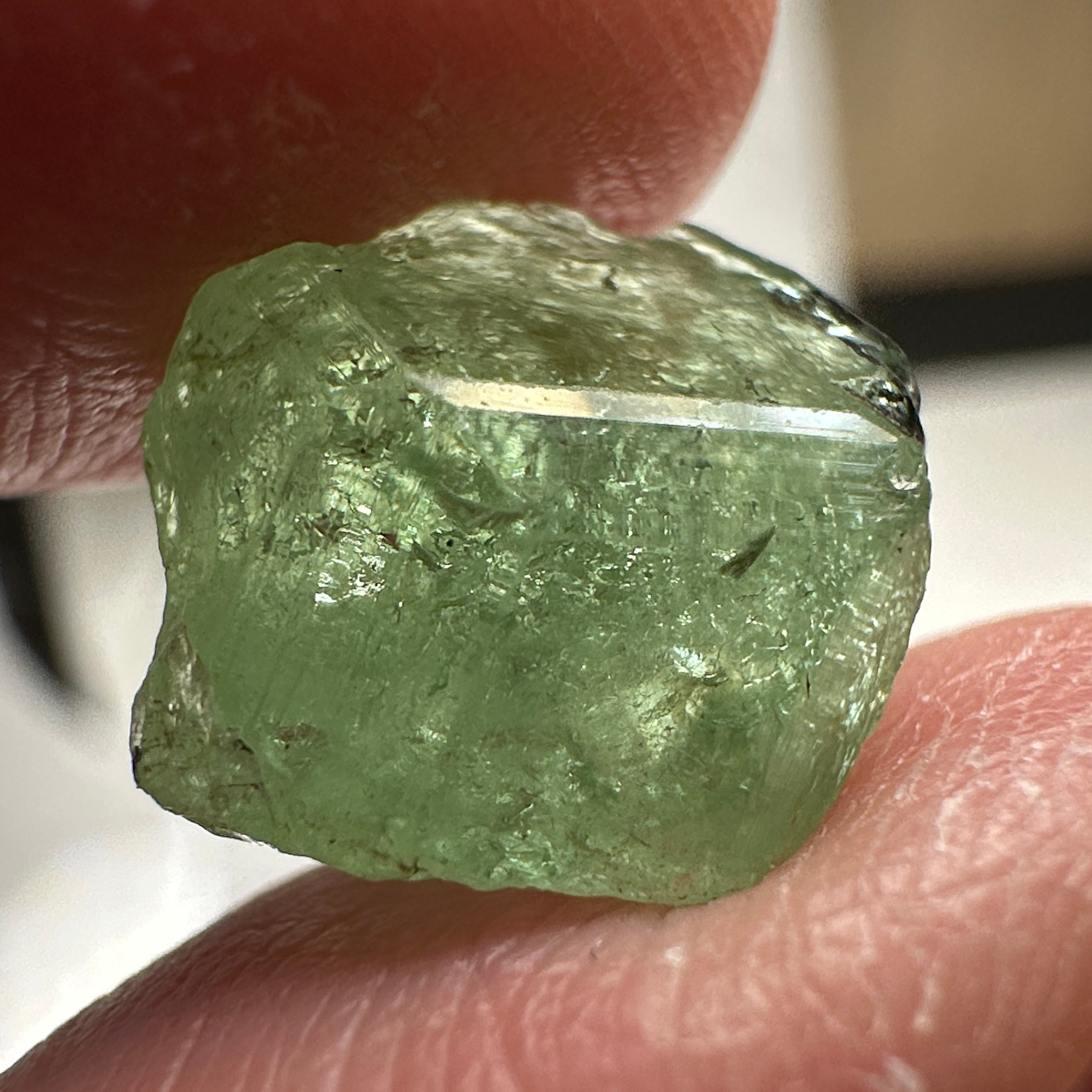 Tsavorite Crystal on Matrix. 10.94ct, Merelani. Tanzania