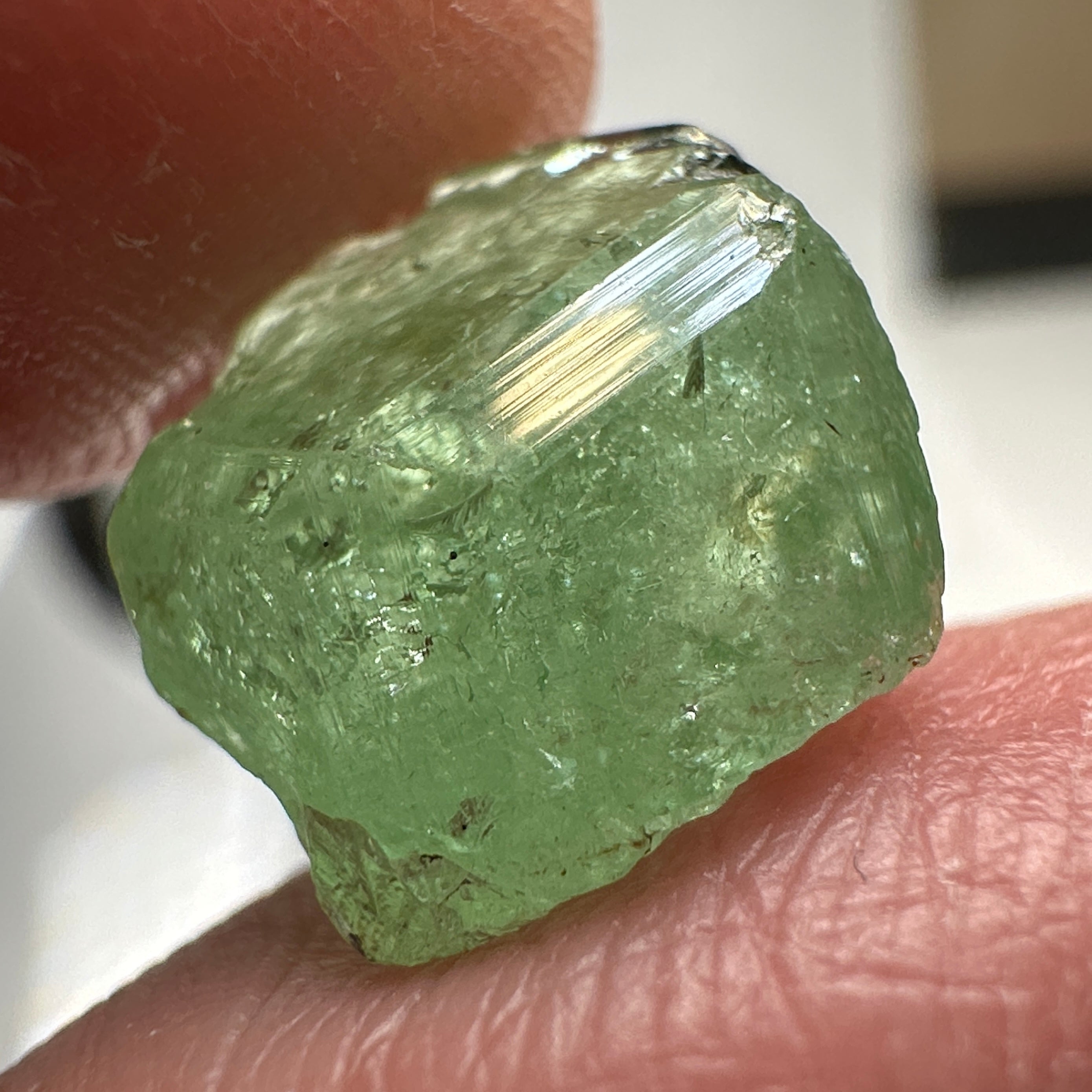 Tsavorite Crystal on Matrix. 10.94ct, Merelani. Tanzania