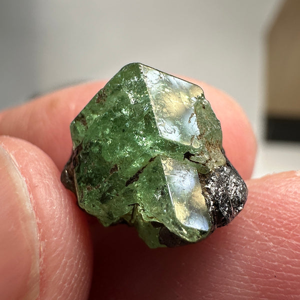 Tsavorite Crystal on Matrix. 10.72ct, Merelani. Tanzania