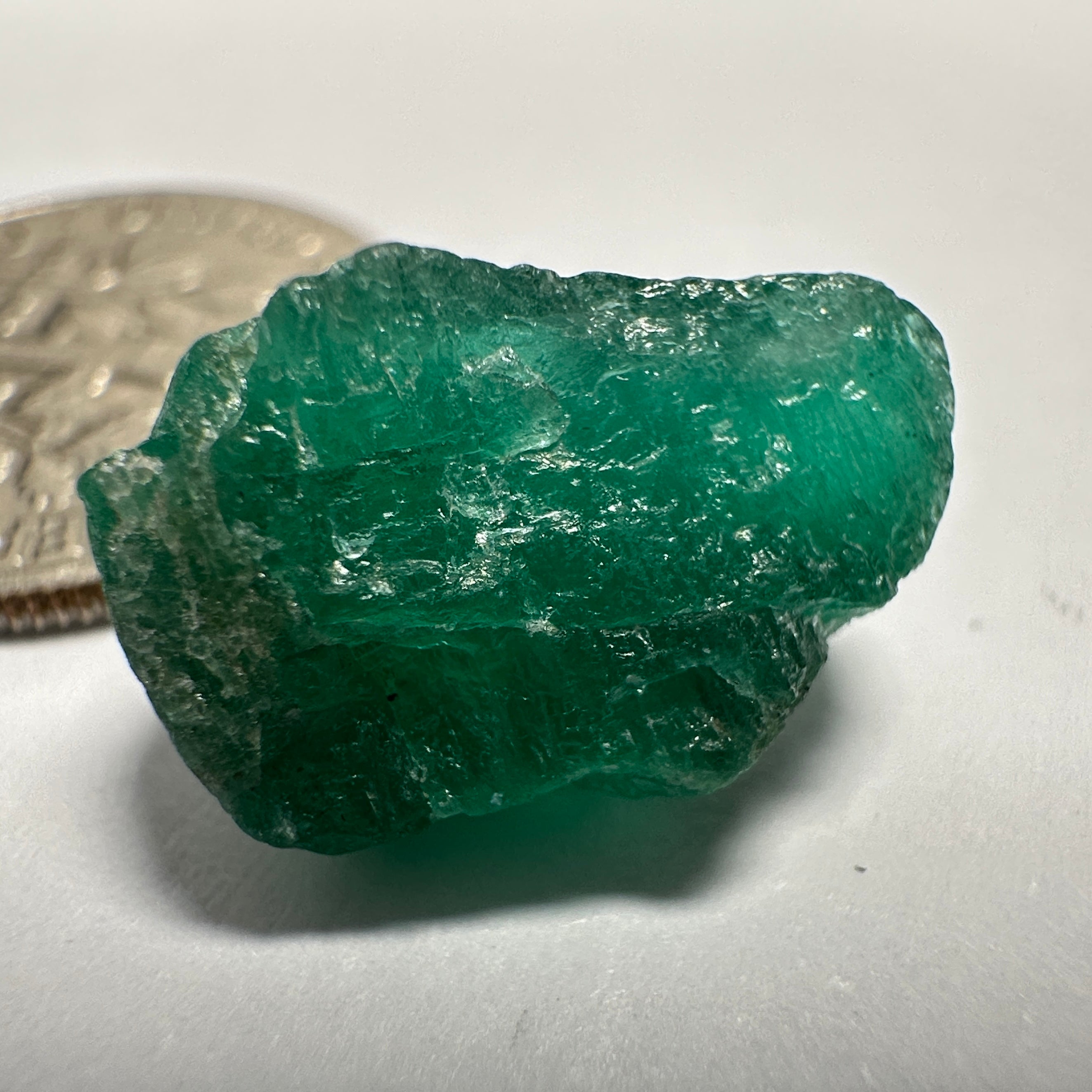 Emerald Crystal. 5.63ct, Sumbawanga Mines, Tanzania. No oil, Untreated Unheated.