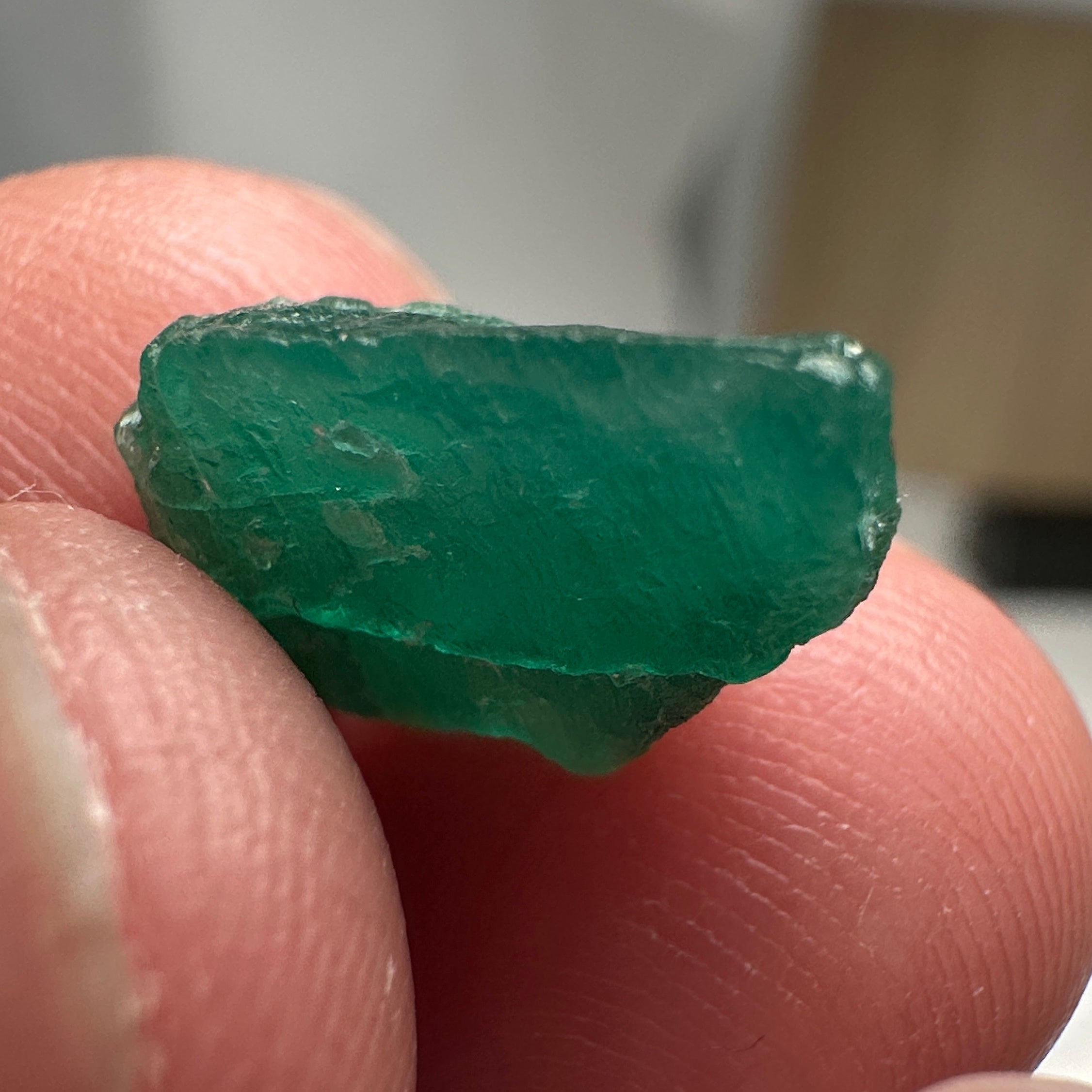 Emerald Crystal. 5.63ct, Sumbawanga Mines, Tanzania. No oil, Untreated Unheated.