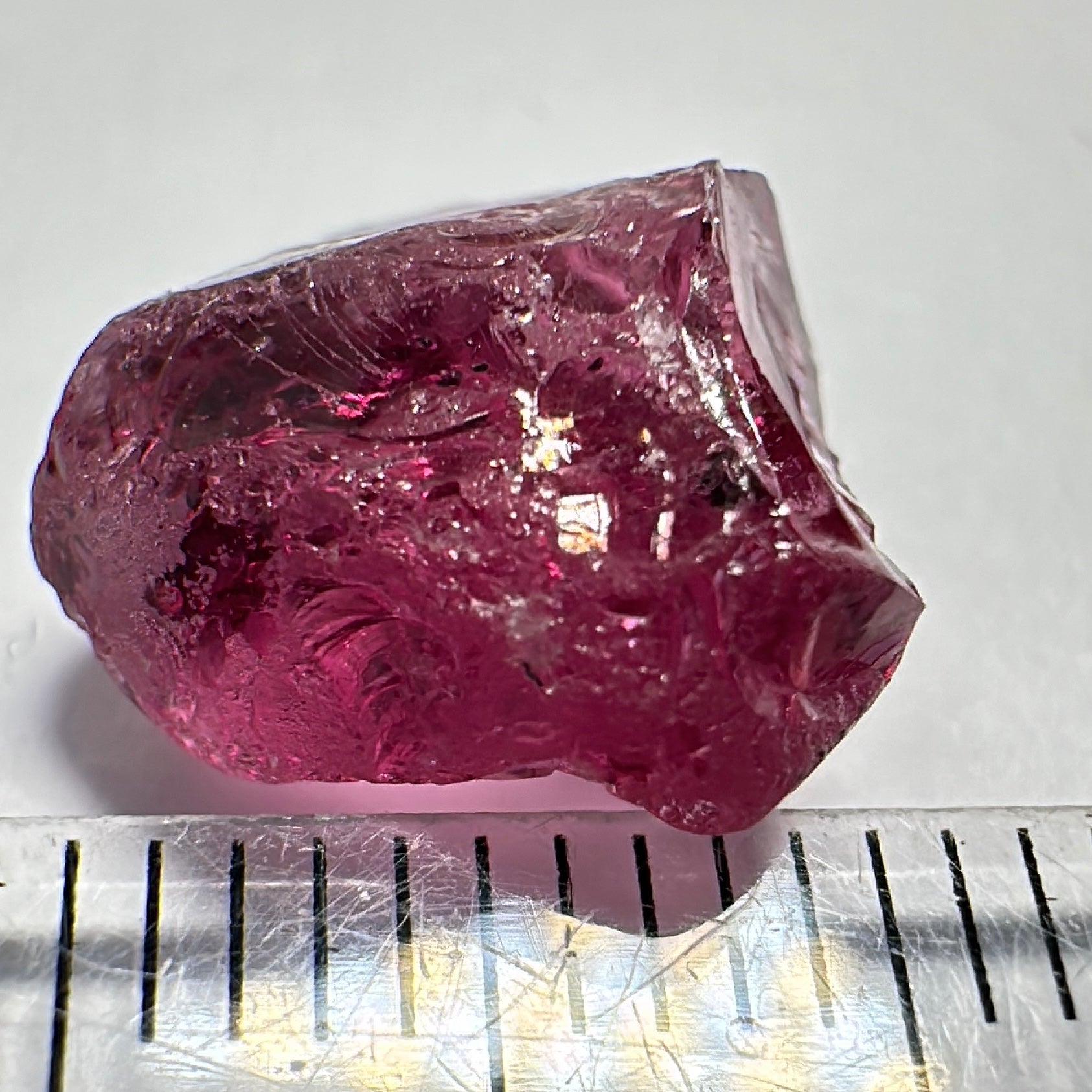 Mahenge Garnet, 7.45ct, Mahenge, Tanzania, Untreated Unheated, spots inside