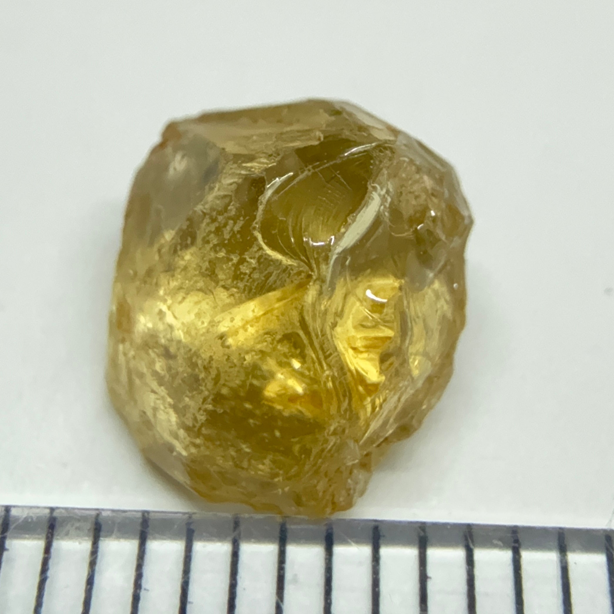 Yellow Tourmaline Crystal, 3.67ct, VVS-IF, Tanzania, Untreated Unheated. 8 x 8 x 6mm