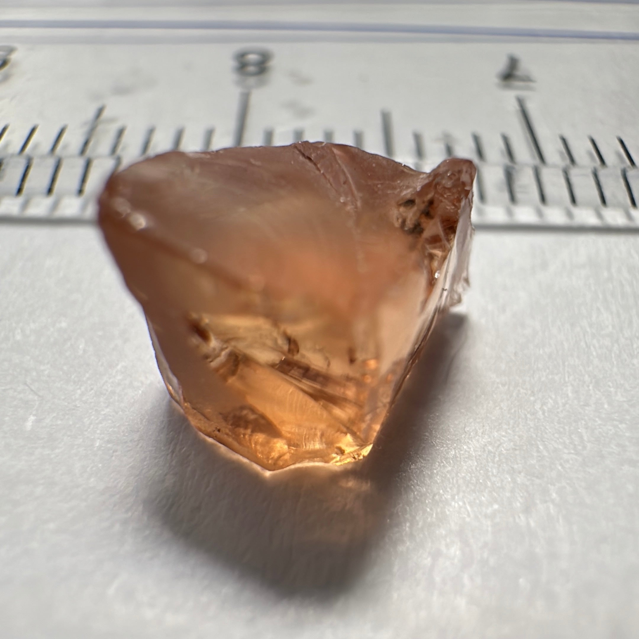 Peach Malaya Garnet, 3.39ct, vvs-if, Unheated Untreated, Umba Valley Tanzania