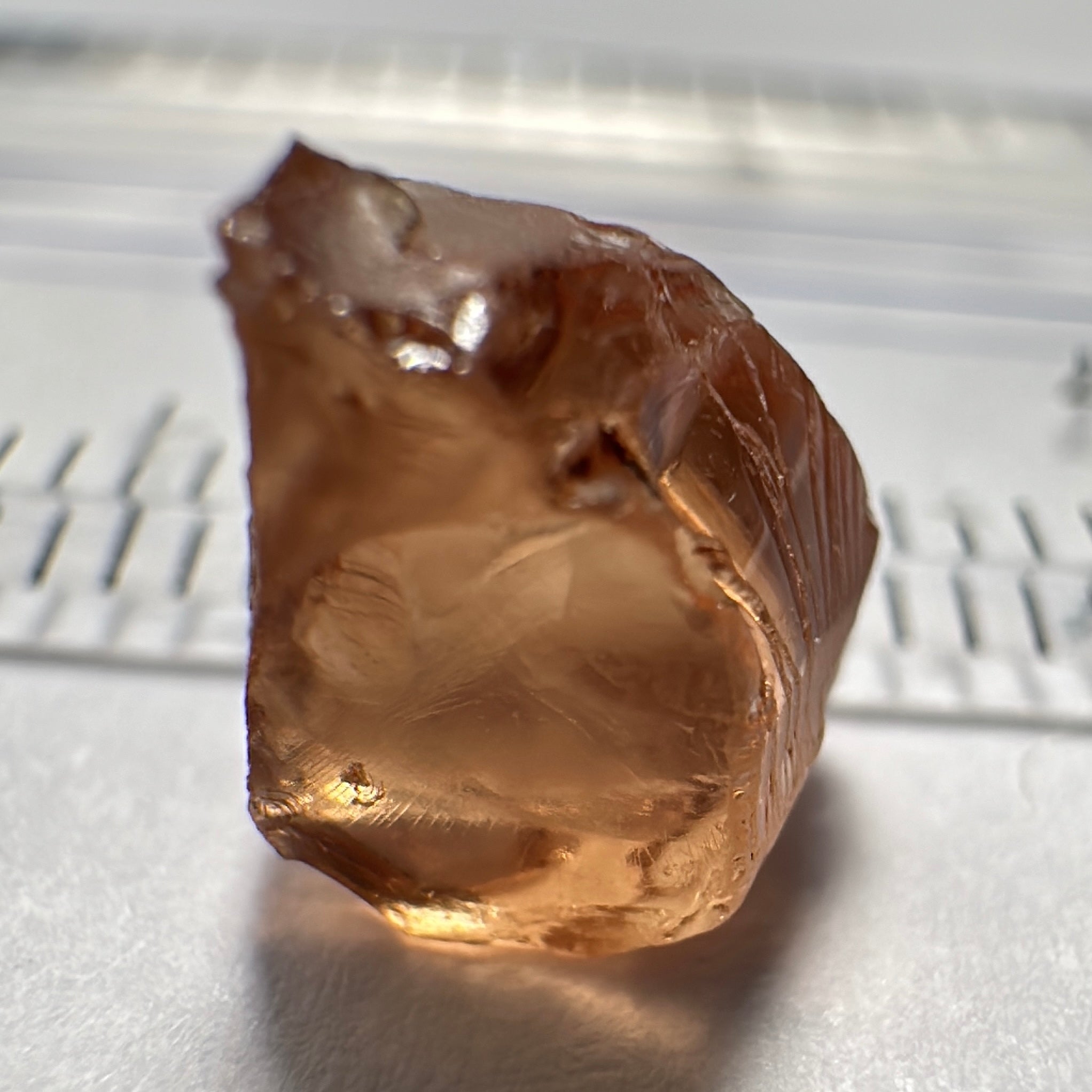 Peach Malaya Garnet, 3.39ct, vvs-if, Unheated Untreated, Umba Valley Tanzania