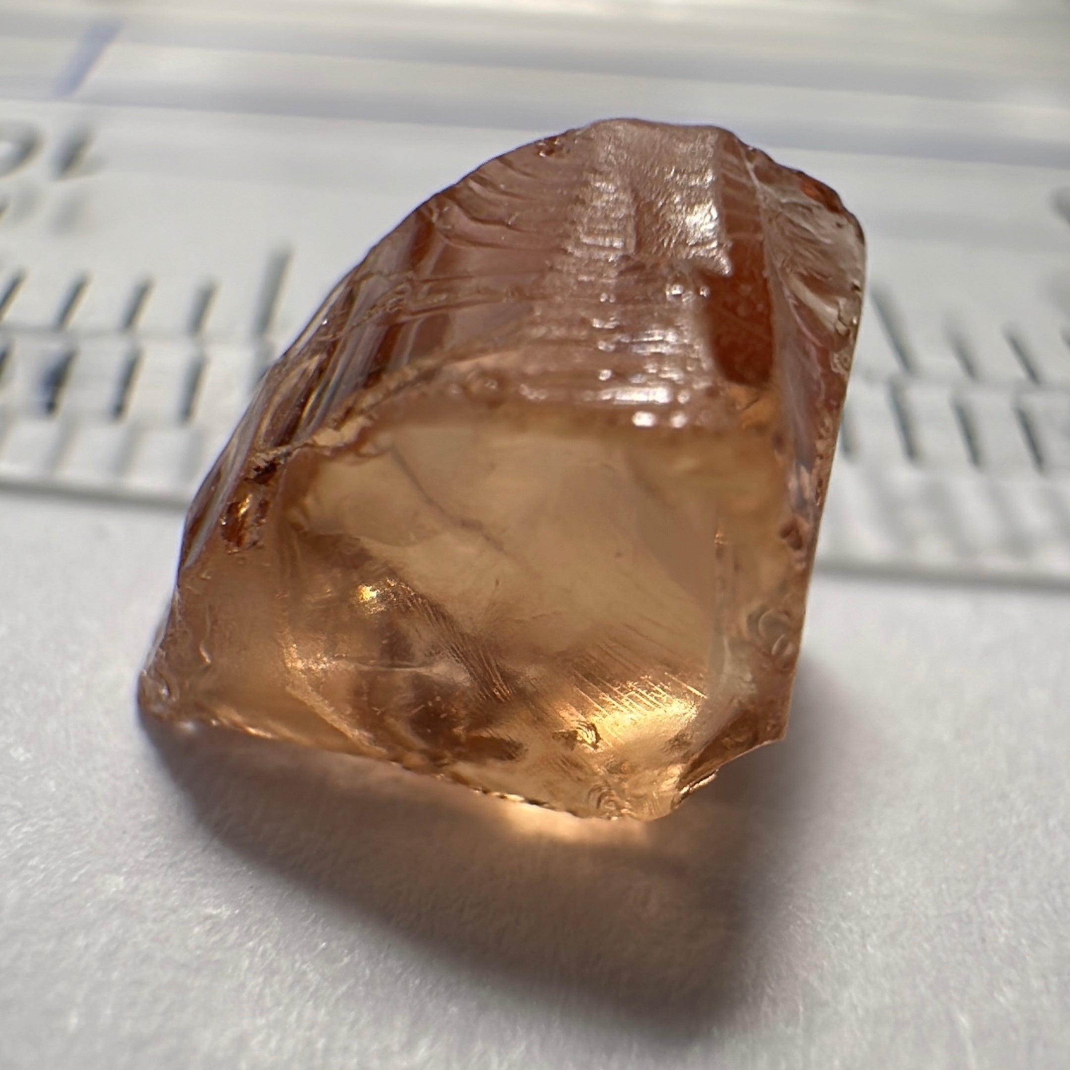 Peach Malaya Garnet, 3.39ct, vvs-if, Unheated Untreated, Umba Valley Tanzania