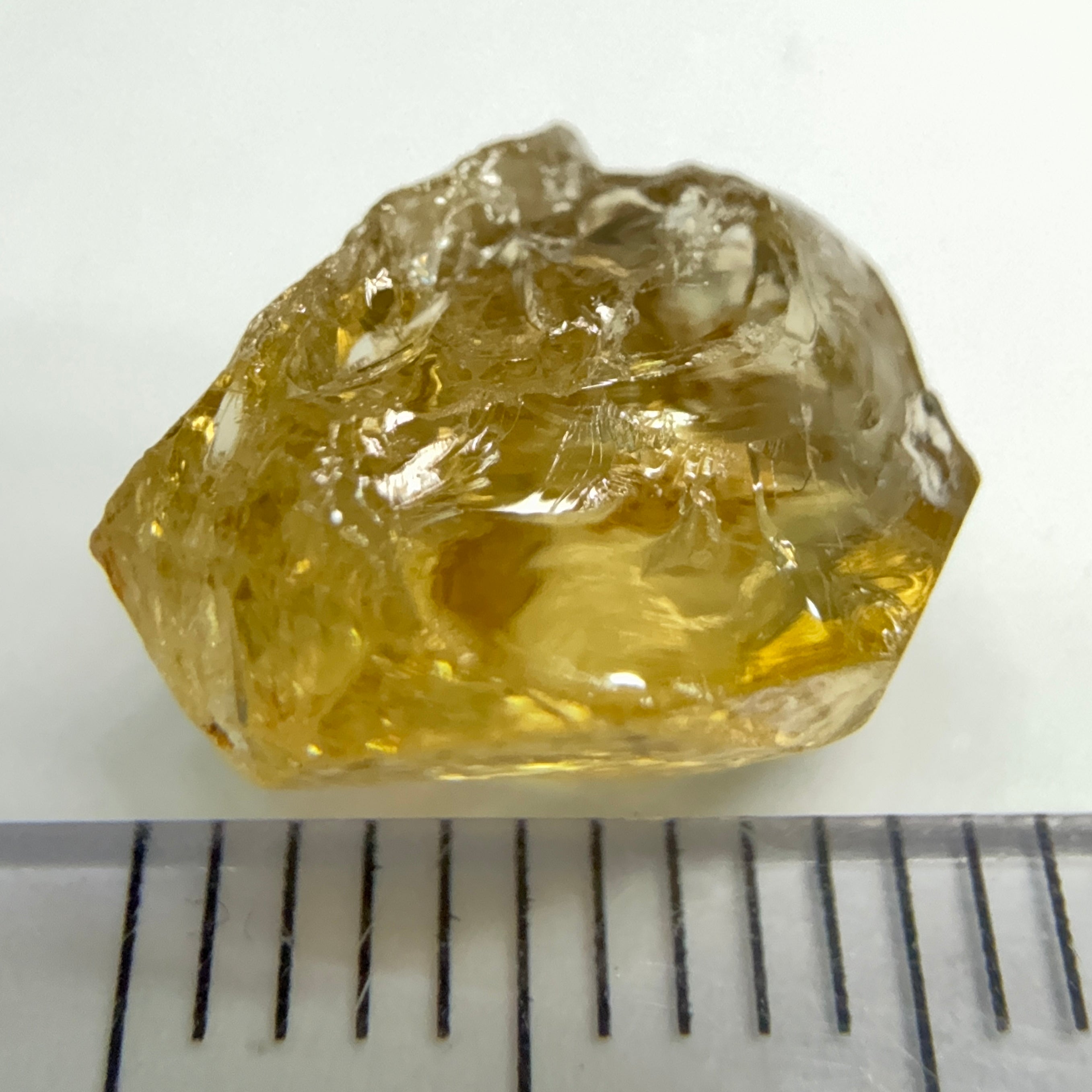 Yellow Tourmaline Crystal, 4.53ct, VVS-IF, Tanzania, Untreated Unheated. 10.2 x 7 x 6mm