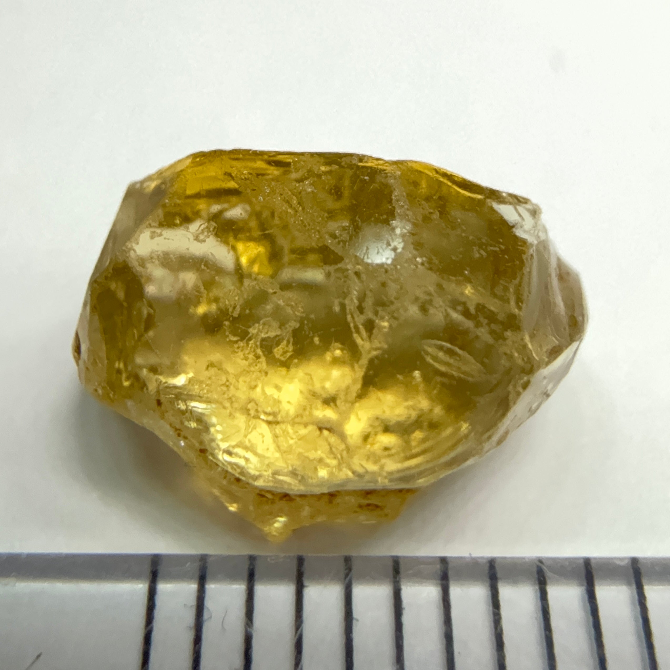 Yellow Tourmaline Crystal, 4.53ct, VVS-IF, Tanzania, Untreated Unheated. 10.2 x 7 x 6mm