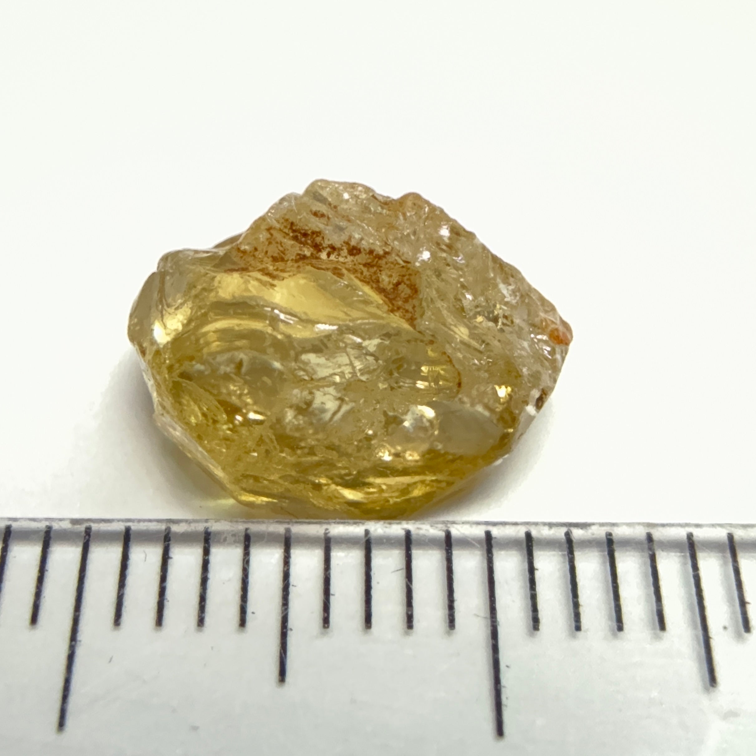 Yellow Tourmaline Crystal, 4.53ct, VVS-IF, Tanzania, Untreated Unheated. 10.2 x 7 x 6mm