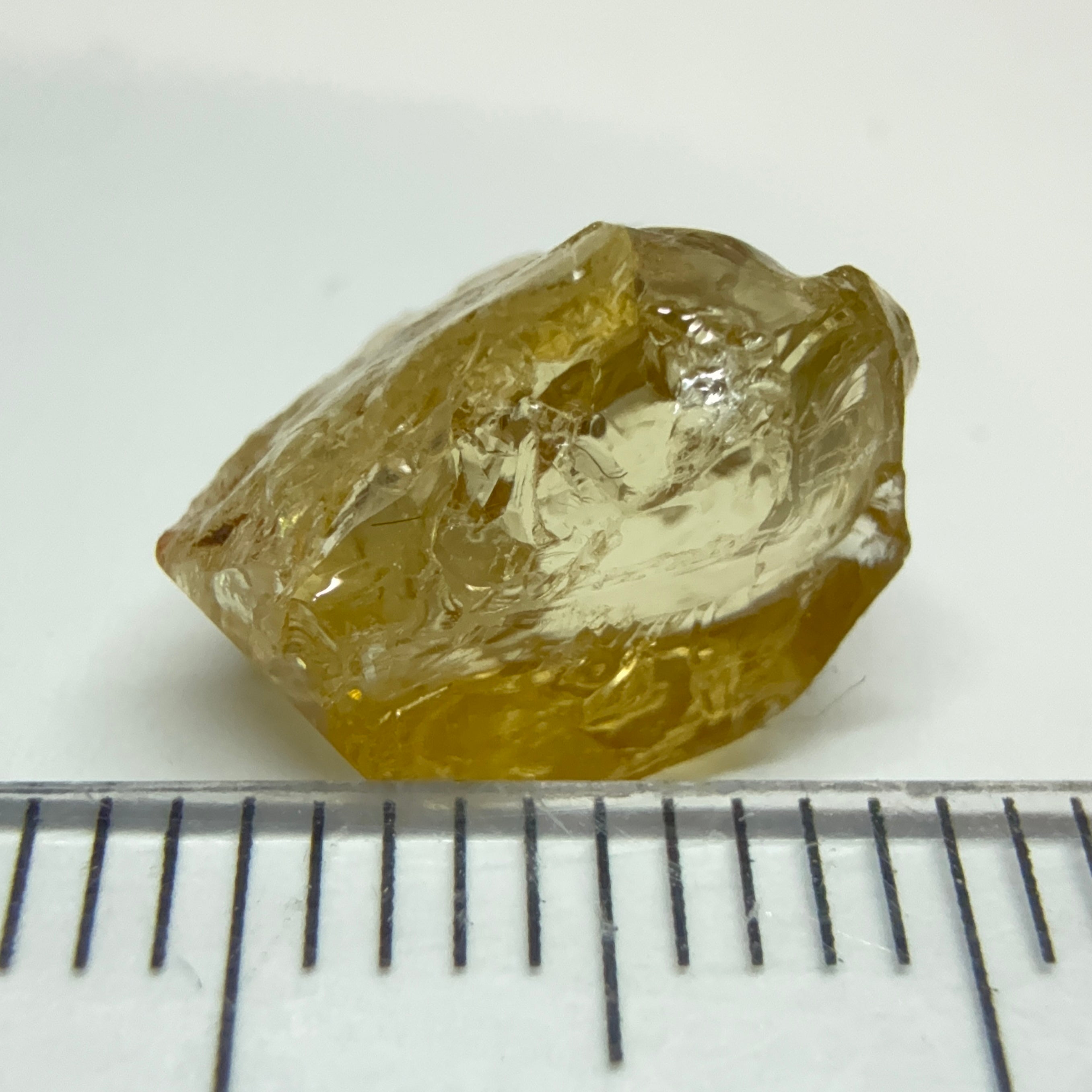 Yellow Tourmaline Crystal, 4.53ct, VVS-IF, Tanzania, Untreated Unheated. 10.2 x 7 x 6mm