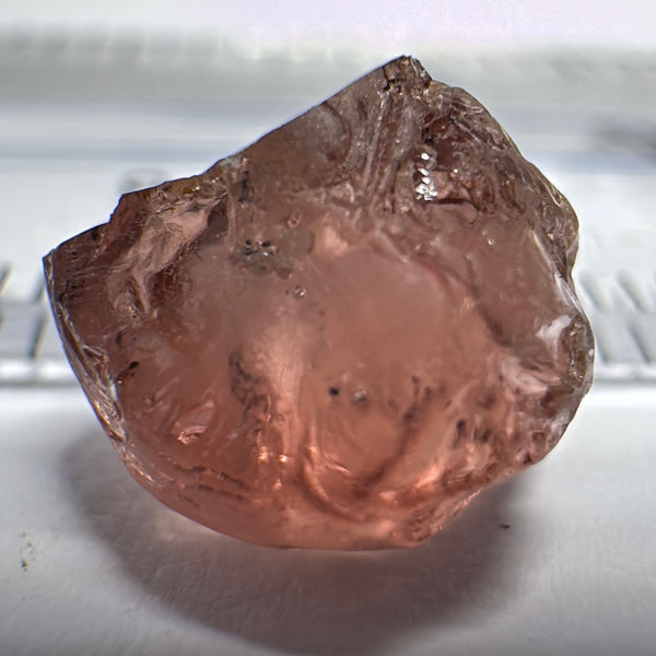 Peach Malaya Garnet, 5.44ct, couple of spots inside, Unheated Untreated, Umba Valley Tanzania