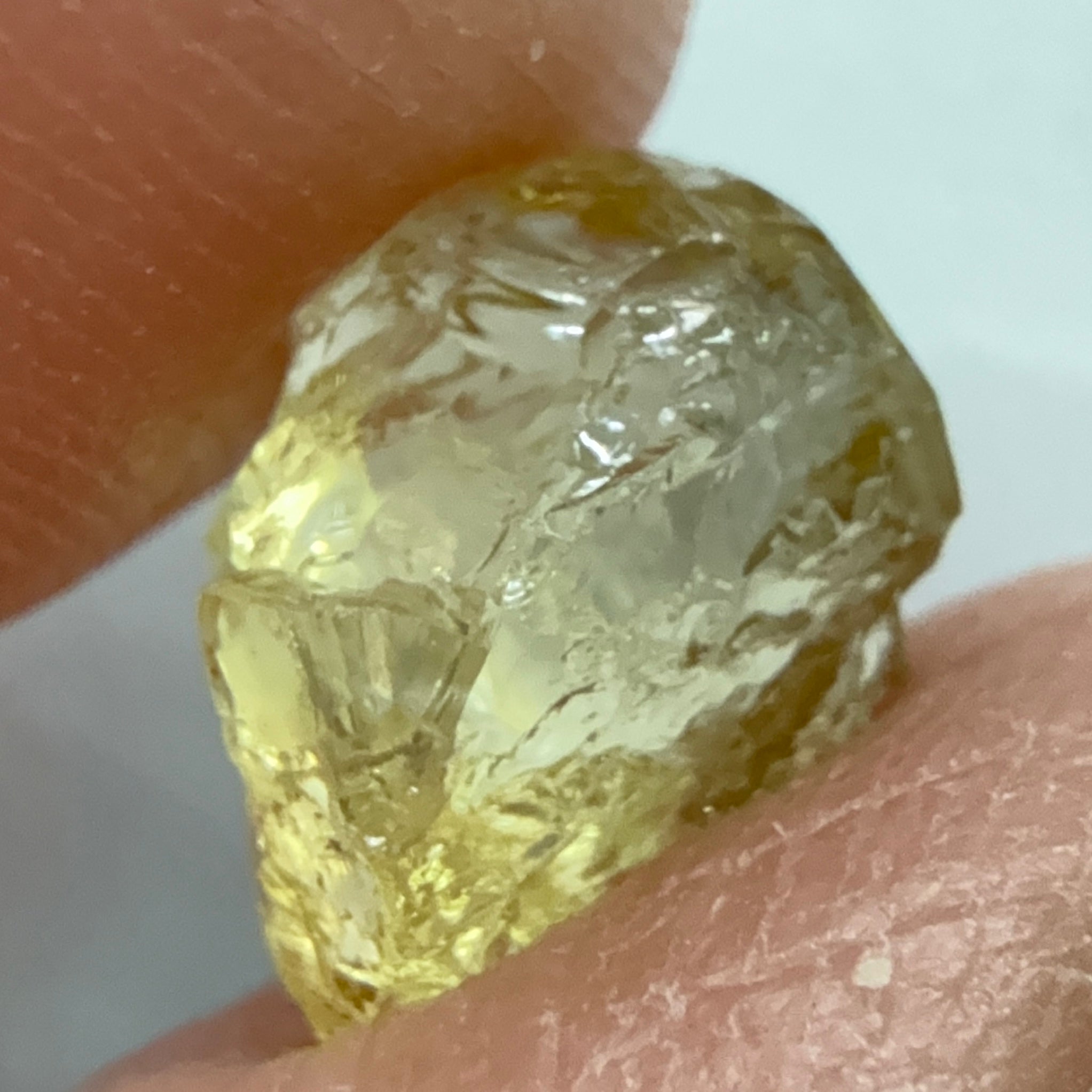 Yellow Tourmaline Crystal, 3.26ct, VVS-IF, Tanzania, Untreated Unheated.
