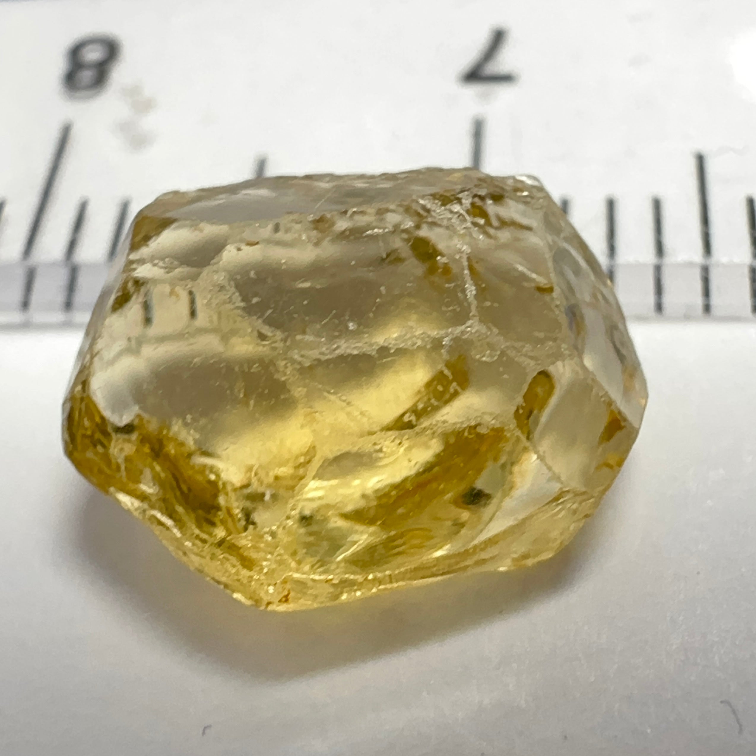 Yellow Tourmaline Crystal, 3.43ct, VVS-IF, Tanzania, Untreated Unheated.