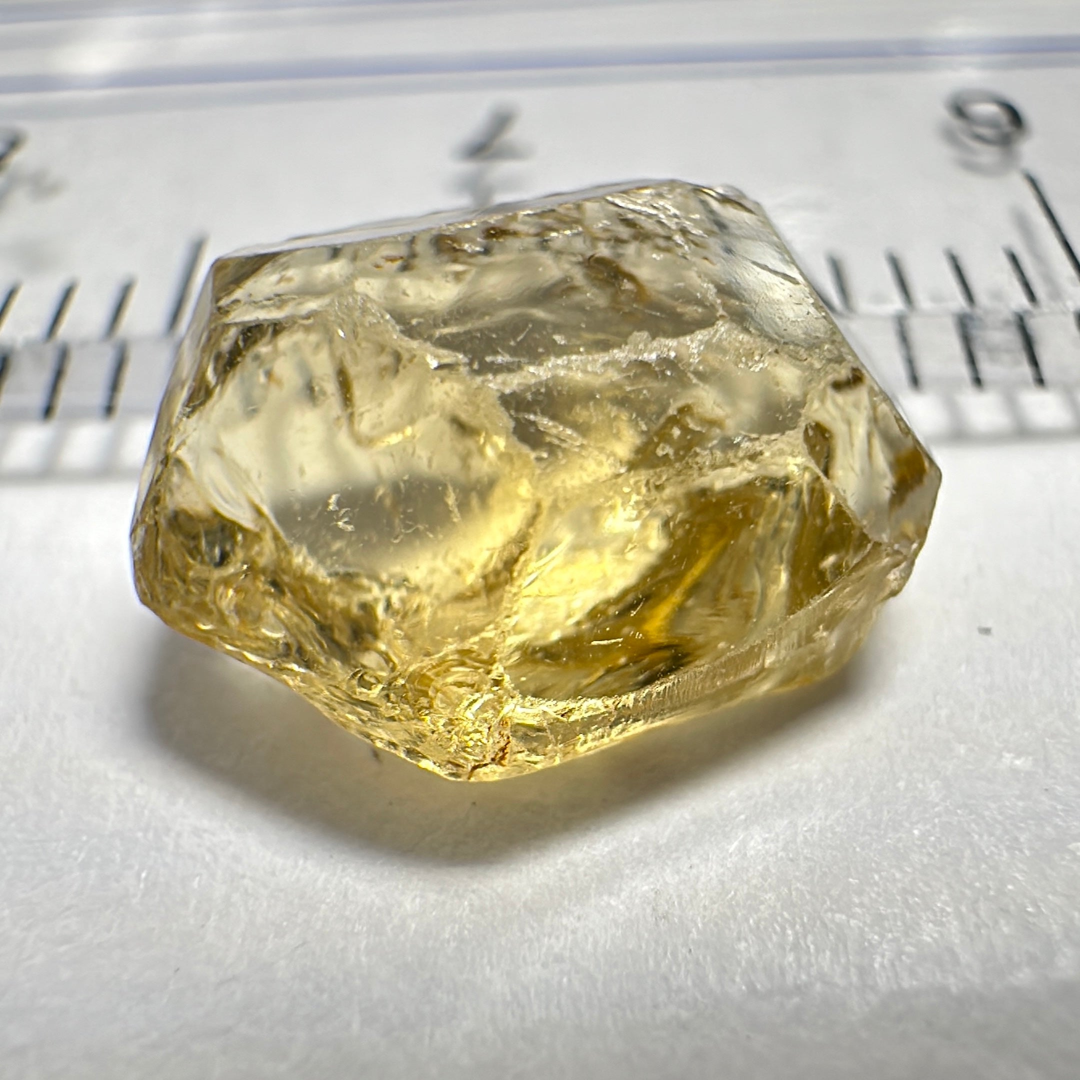 Yellow Tourmaline Crystal, 3.43ct, VVS-IF, Tanzania, Untreated Unheated.