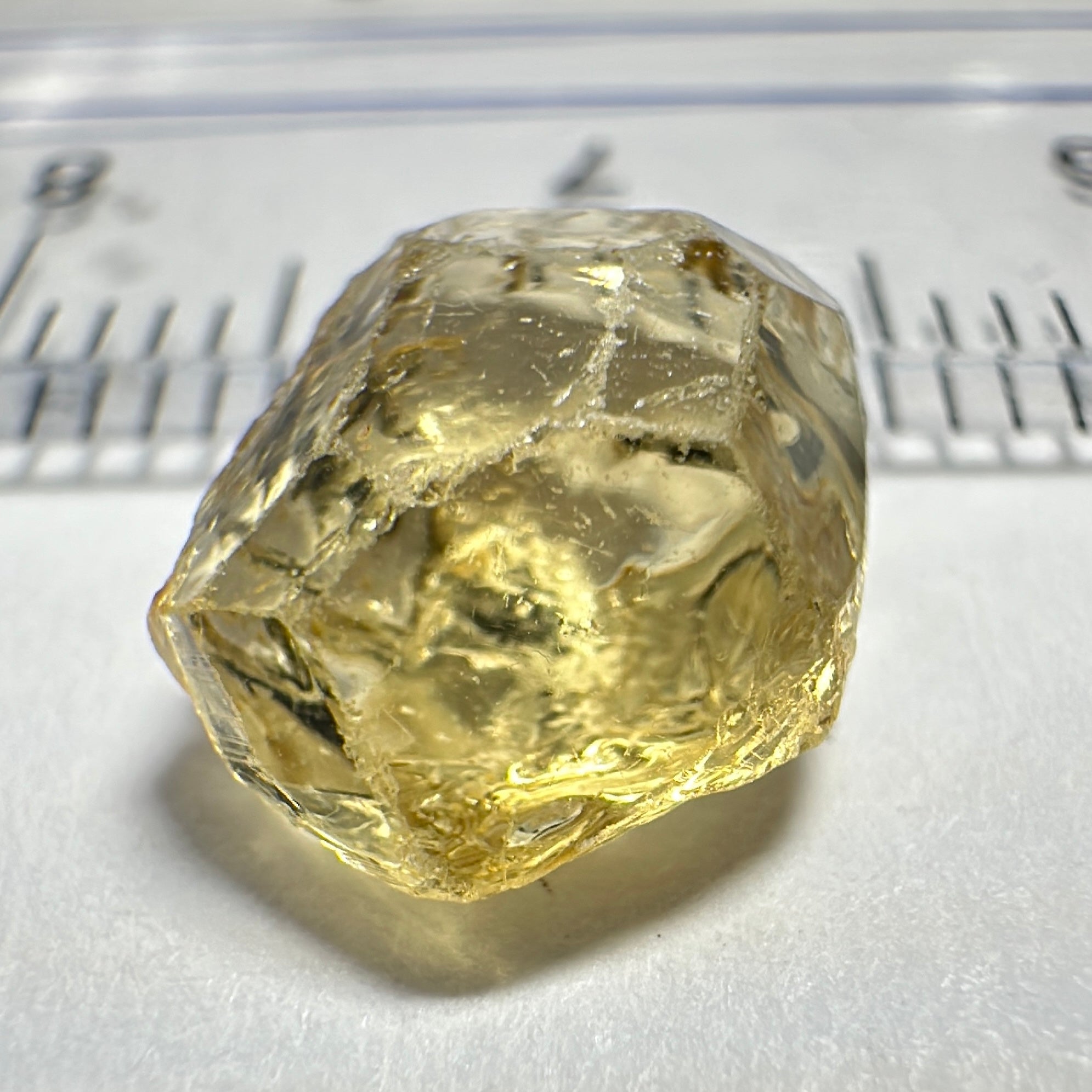 Yellow Tourmaline Crystal, 3.43ct, VVS-IF, Tanzania, Untreated Unheated.