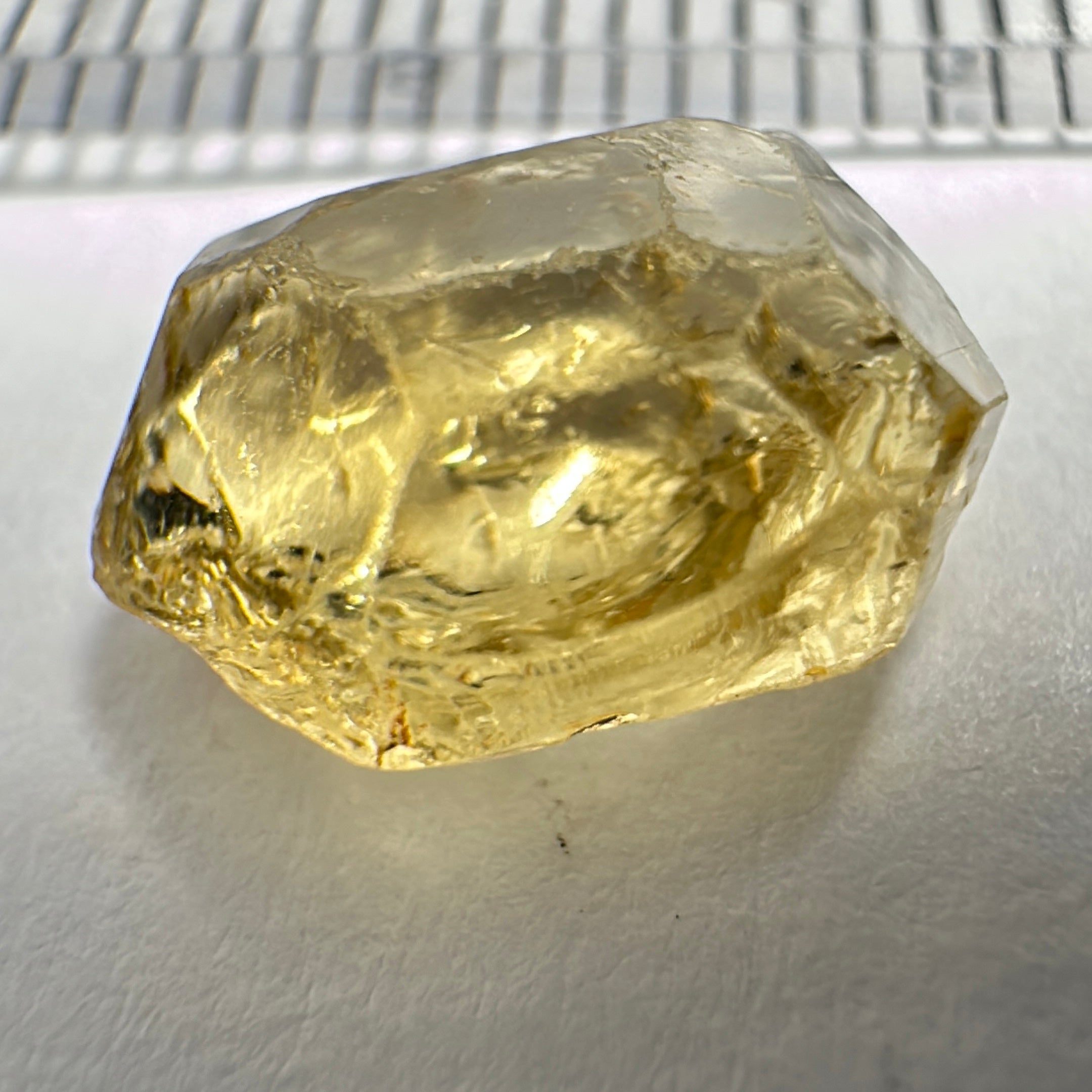 Yellow Tourmaline Crystal, 3.43ct, VVS-IF, Tanzania, Untreated Unheated.