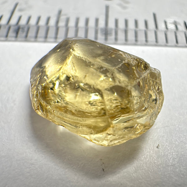 Yellow Tourmaline Crystal, 3.43ct, VVS-IF, Tanzania, Untreated Unheated.