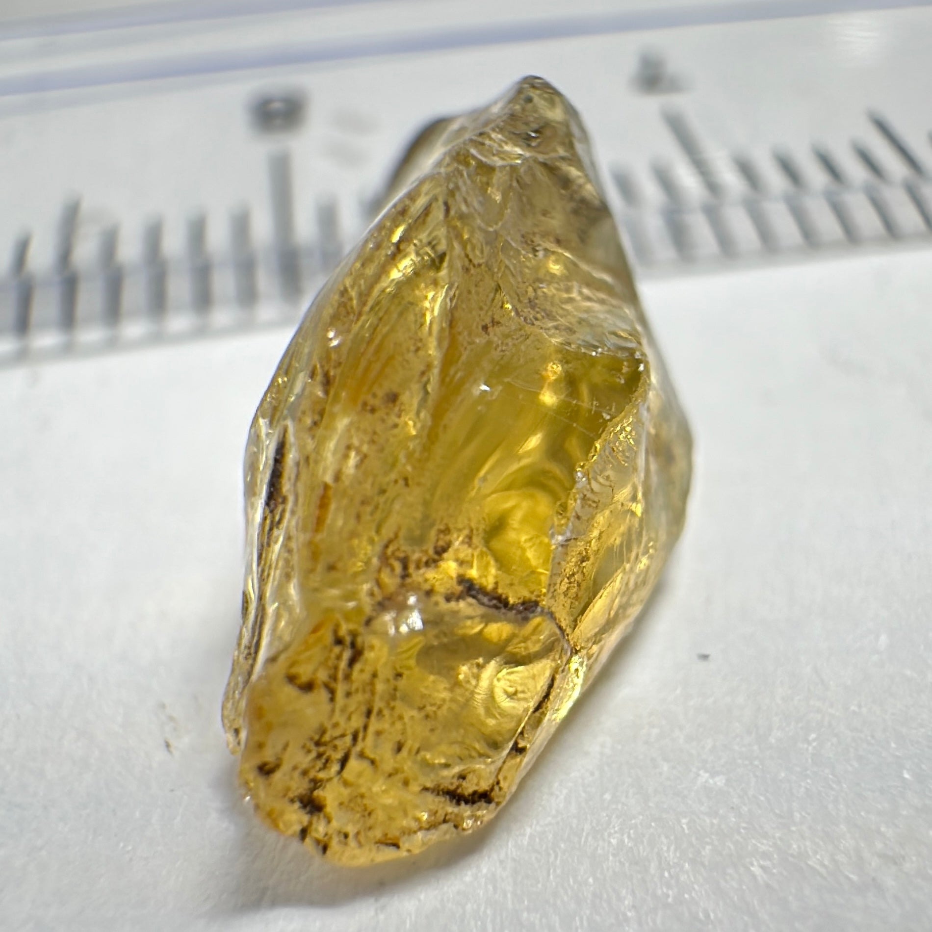 Yellow Tourmaline Crystal, 4.36ct, VVS-IF, Tanzania, Untreated Unheated.