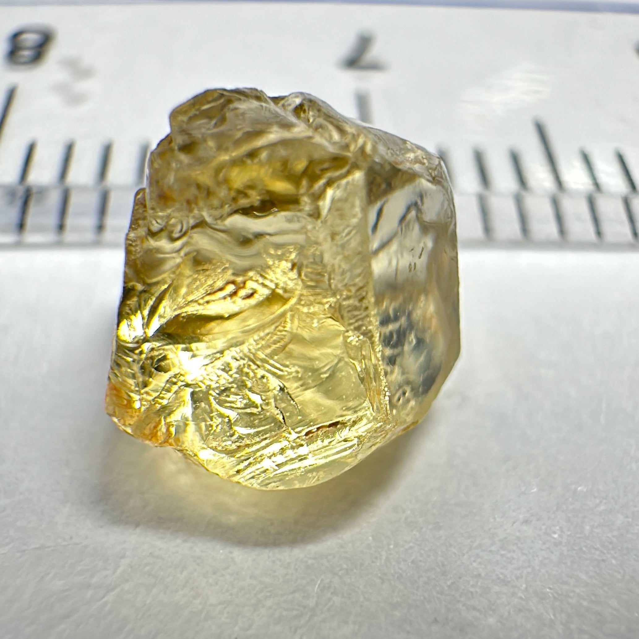 Yellow Tourmaline Crystal, 2.96ct, VVS-IF, Tanzania, Untreated Unheated.