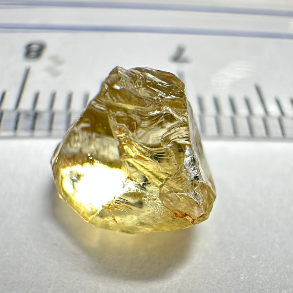 Yellow Tourmaline Crystal, 2.96ct, VVS-IF, Tanzania, Untreated Unheated.