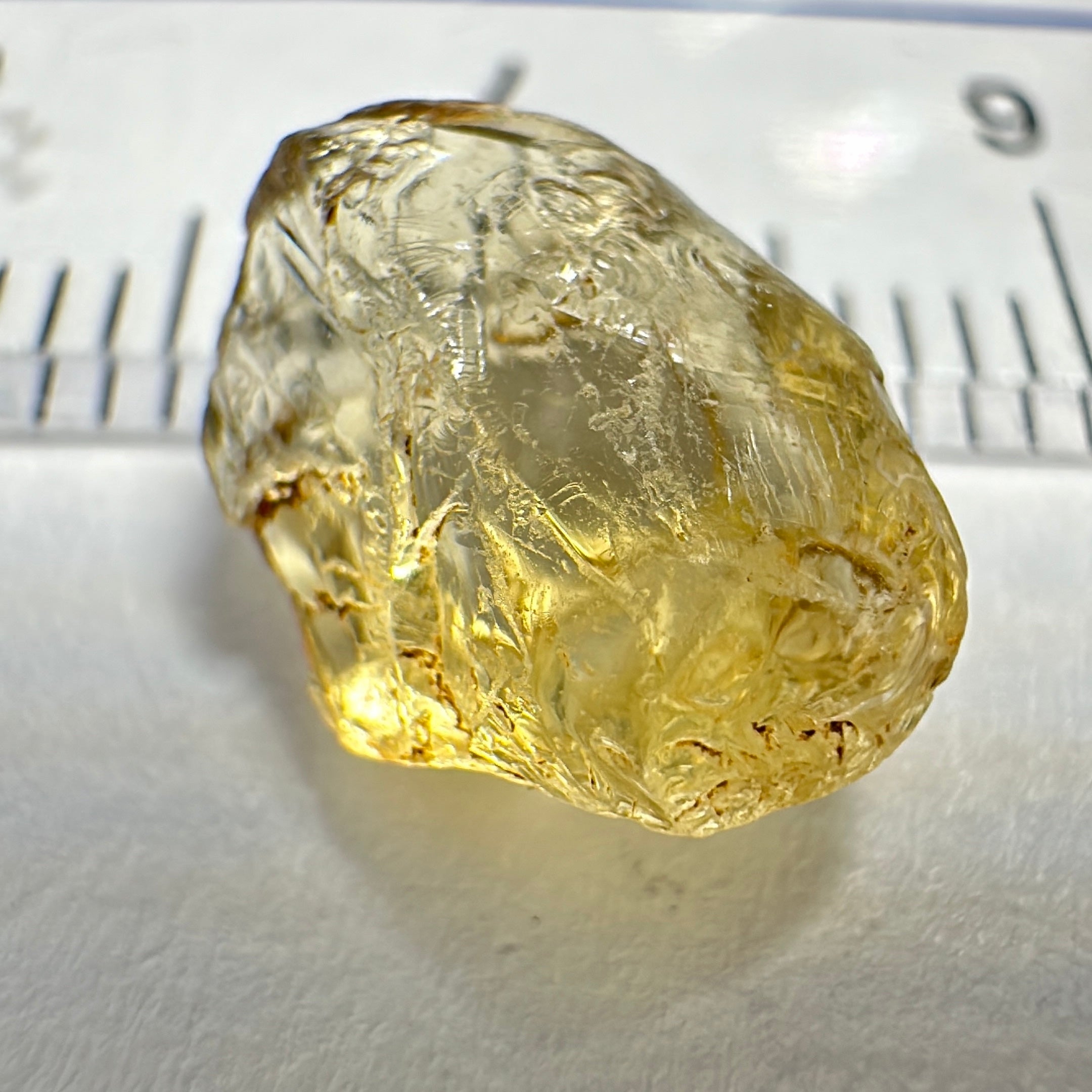 Yellow Tourmaline Crystal, 3.35ct, VVS-IF, Tanzania, Untreated Unheated.