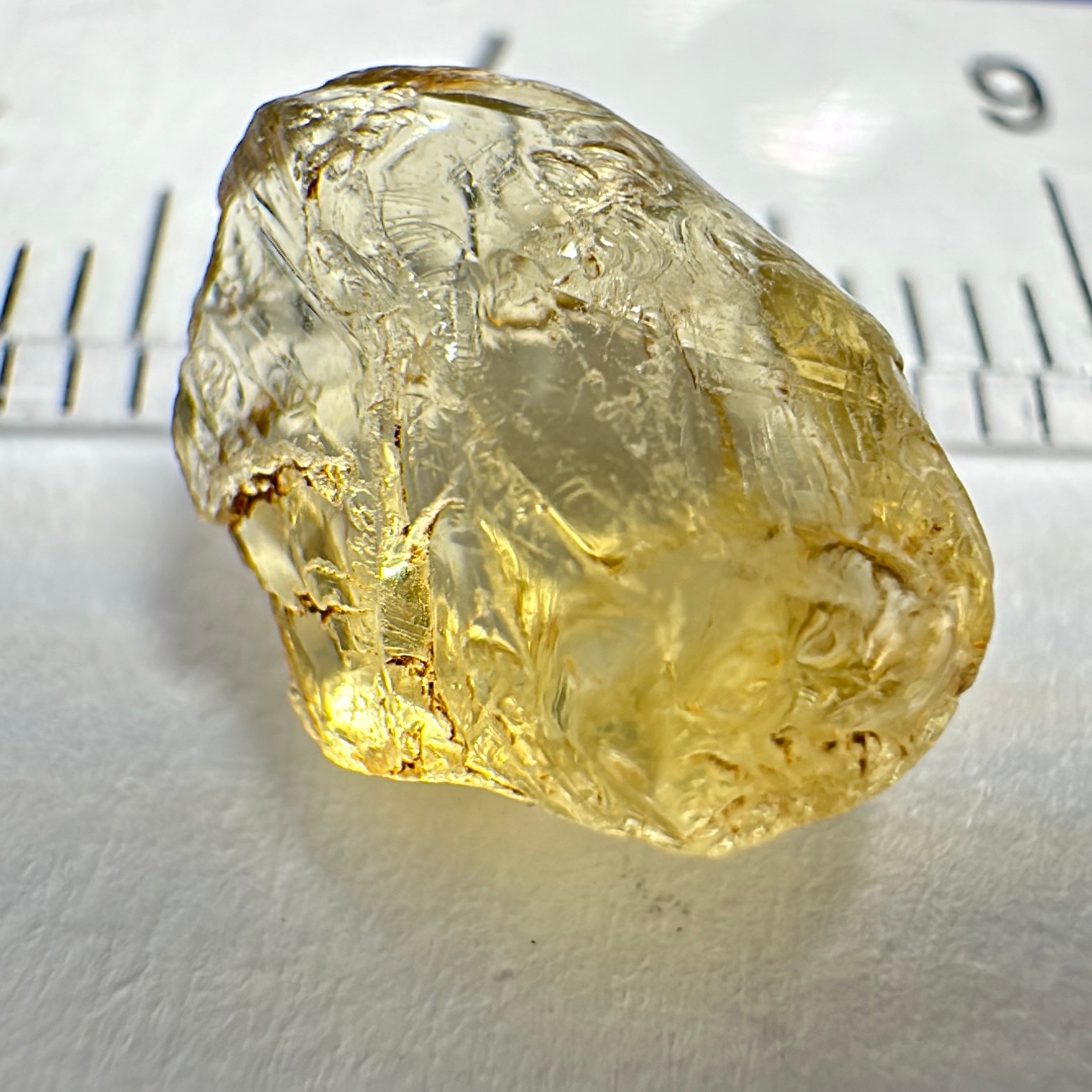 Yellow Tourmaline Crystal, 3.35ct, VVS-IF, Tanzania, Untreated Unheated.