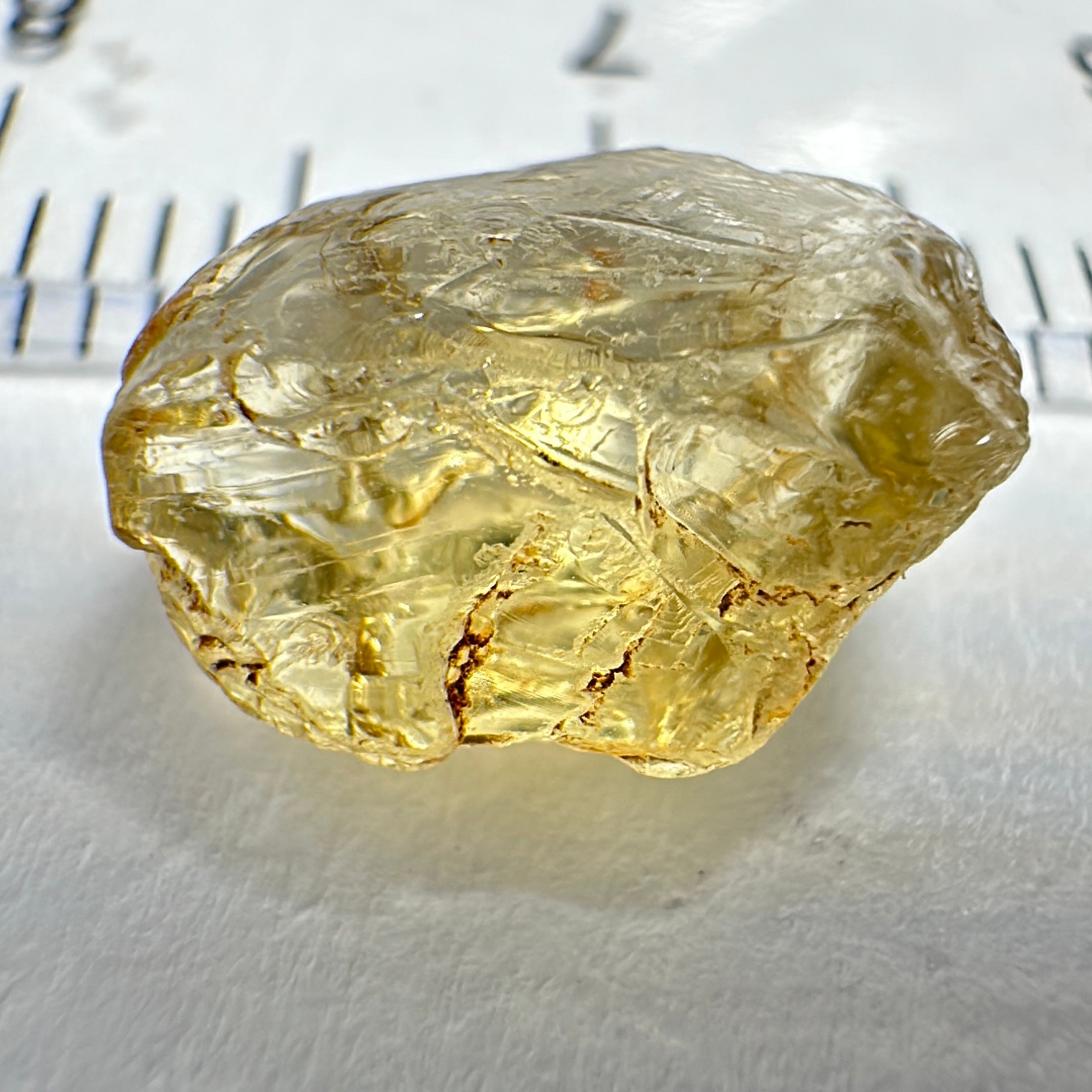 Yellow Tourmaline Crystal, 3.35ct, VVS-IF, Tanzania, Untreated Unheated.