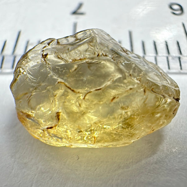 Yellow Tourmaline Crystal, 3.35ct, VVS-IF, Tanzania, Untreated Unheated.