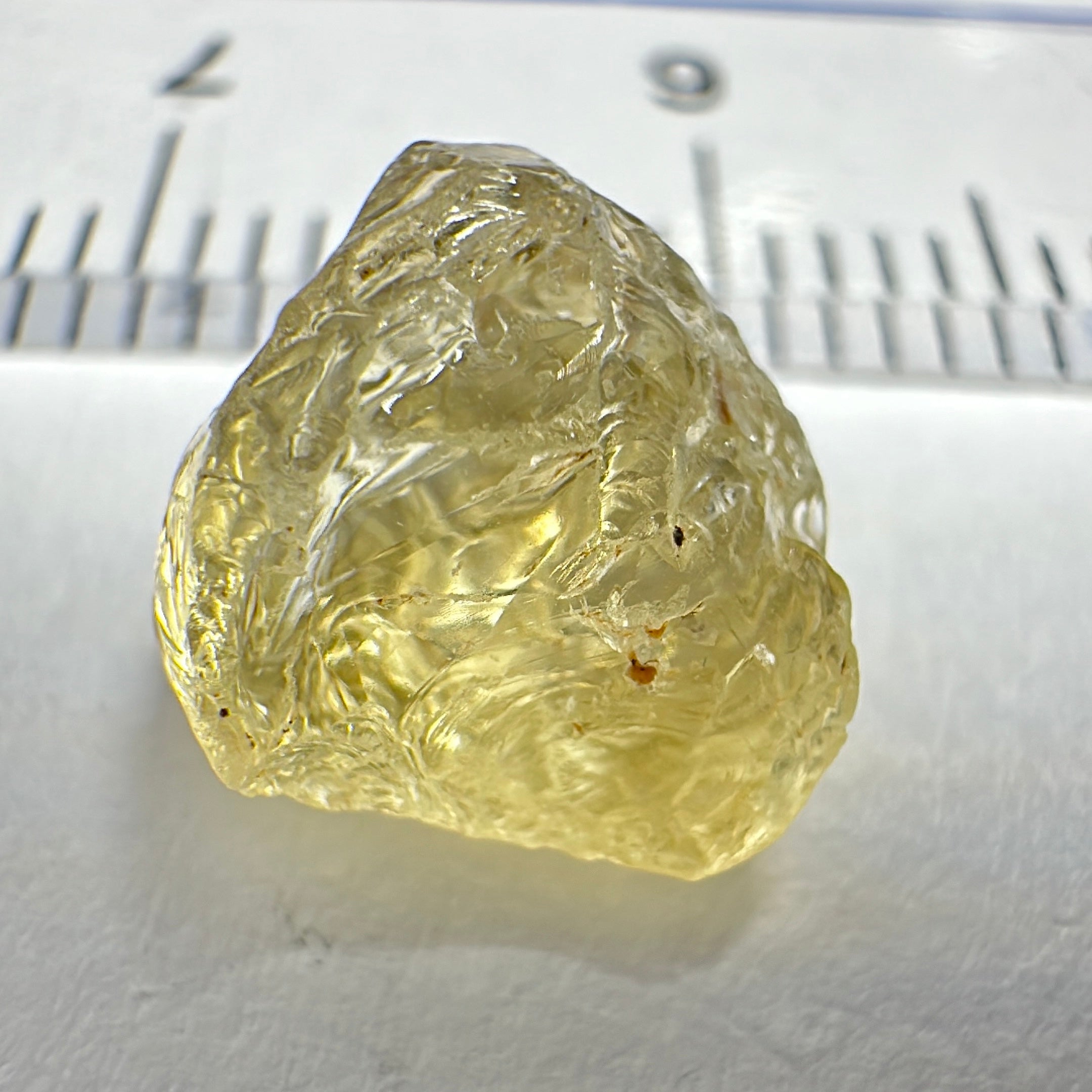 Yellow Tourmaline Crystal, 3.42ct, VVS-IF, Tanzania, Untreated Unheated.