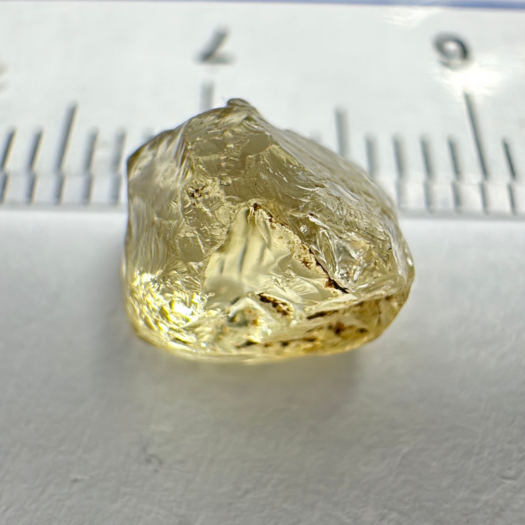 Yellow Tourmaline Crystal, 3.20ct, VVS-IF, Tanzania, Untreated Unheated.