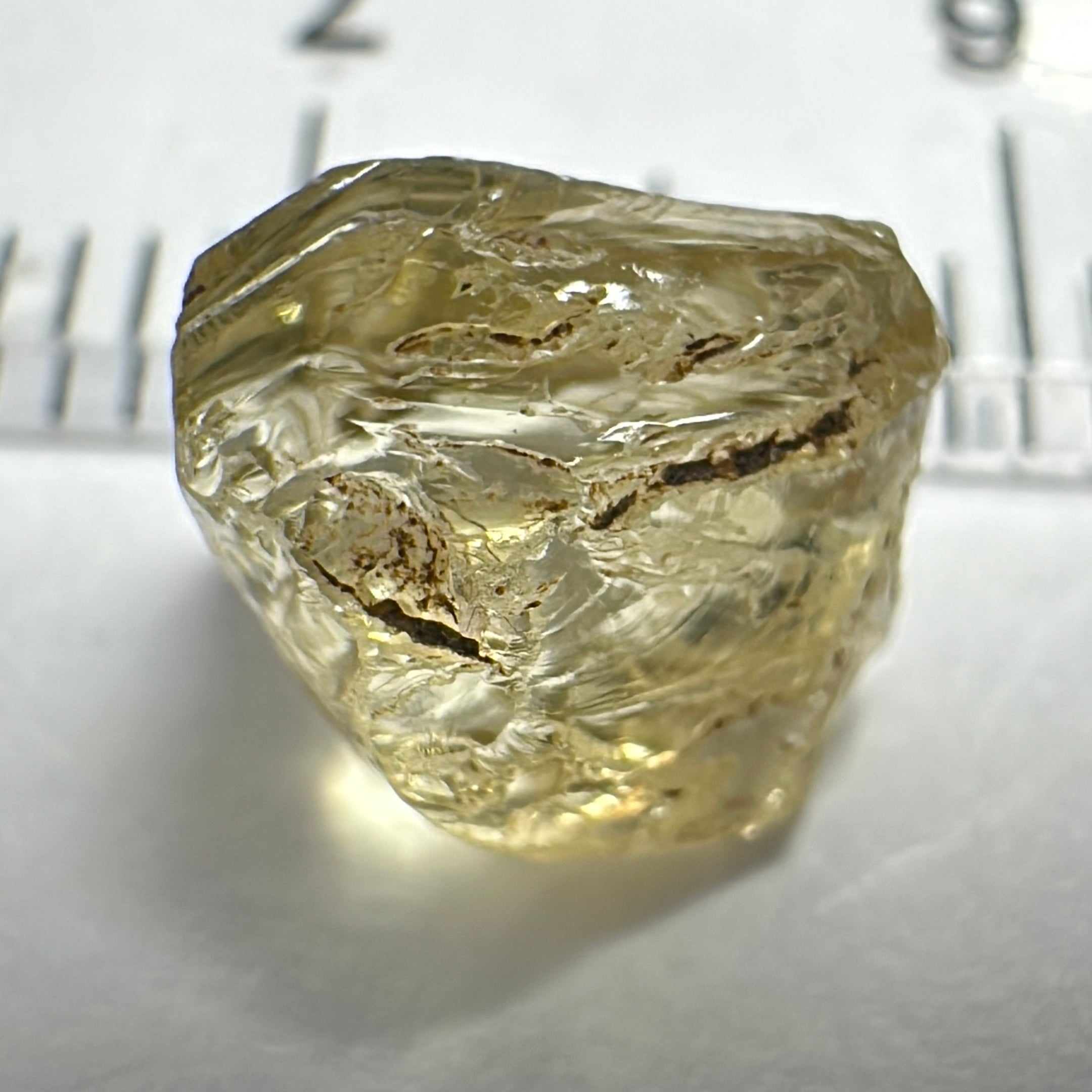 Yellow Tourmaline Crystal, 3.20ct, VVS-IF, Tanzania, Untreated Unheated.