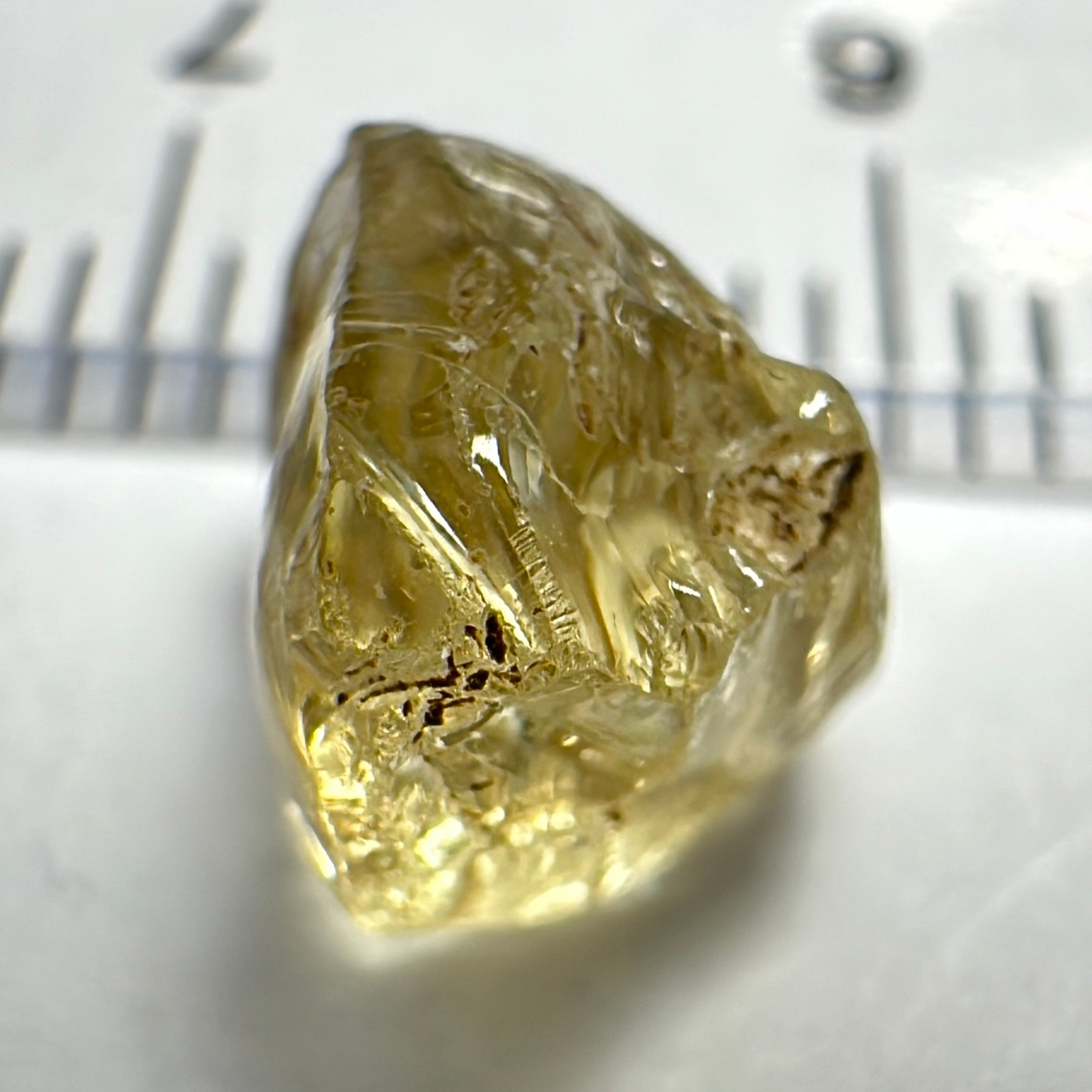 Yellow Tourmaline Crystal, 3.20ct, VVS-IF, Tanzania, Untreated Unheated.