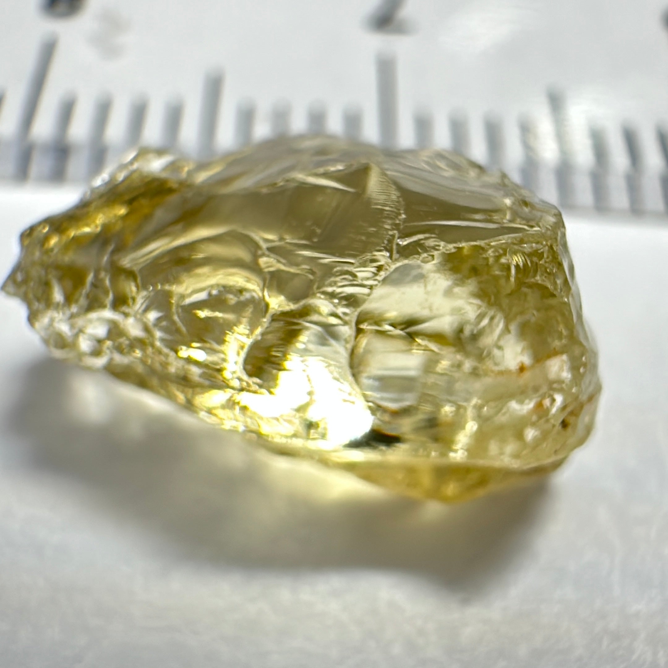 Yellow Tourmaline Crystal, 4.91ct, VVS-IF, Tanzania, Untreated Unheated. 12 x 7 x 6mm