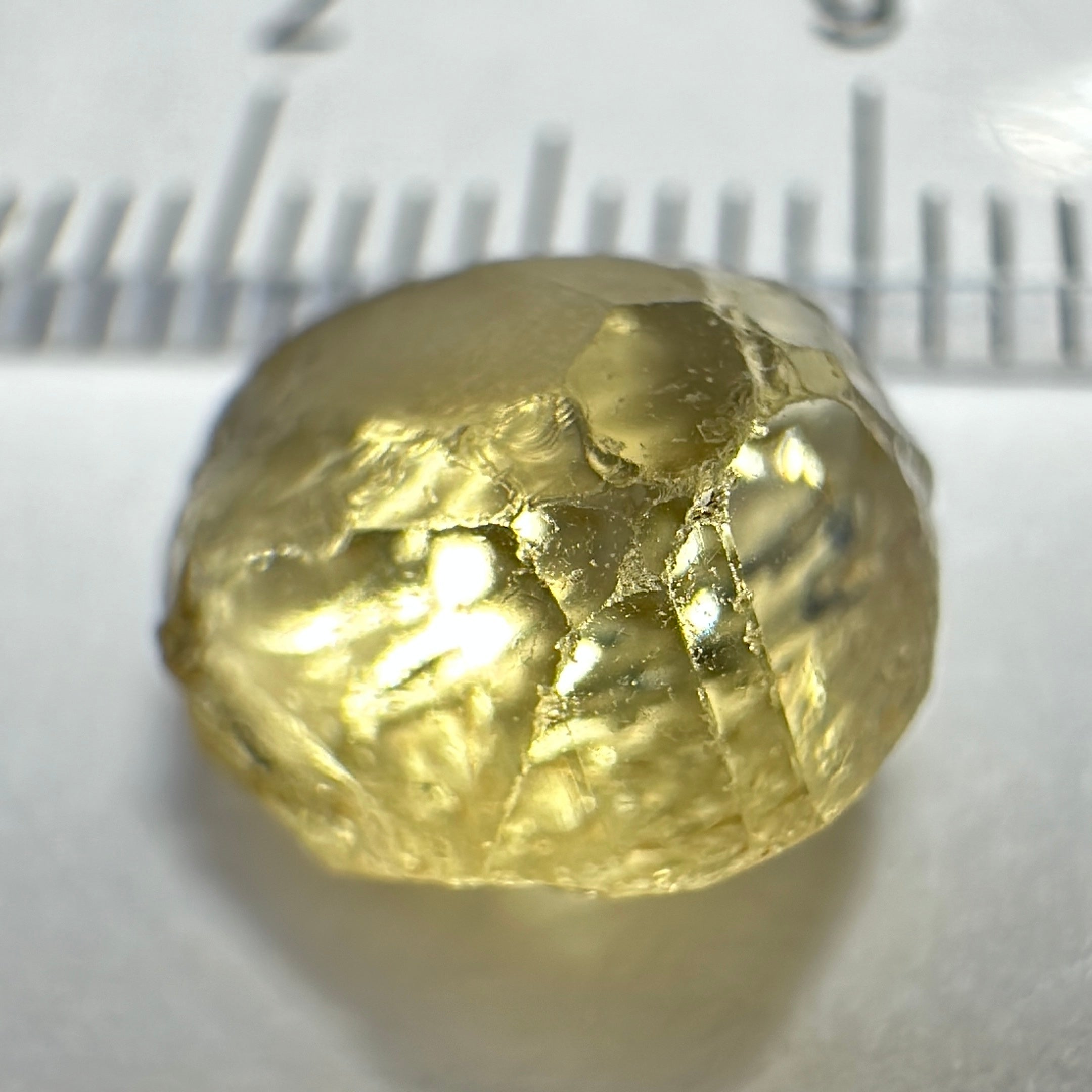 Yellow Tourmaline Crystal, 3.88ct, VVS-IF, Tanzania, Untreated Unheated. 9 x 8 x 5mm