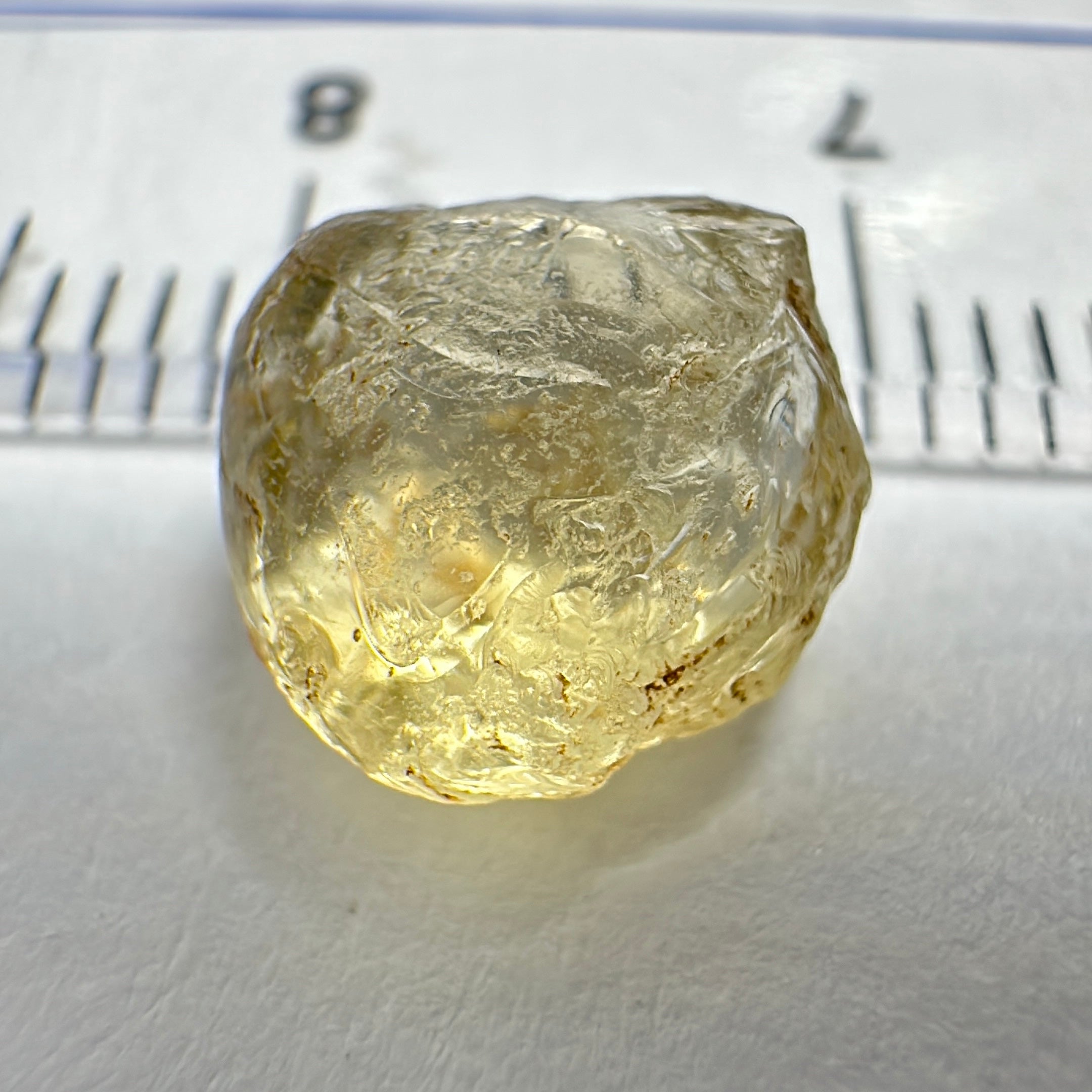 Yellow Tourmaline Crystal, 3.39ct, VVS-IF, Tanzania, Untreated Unheated.