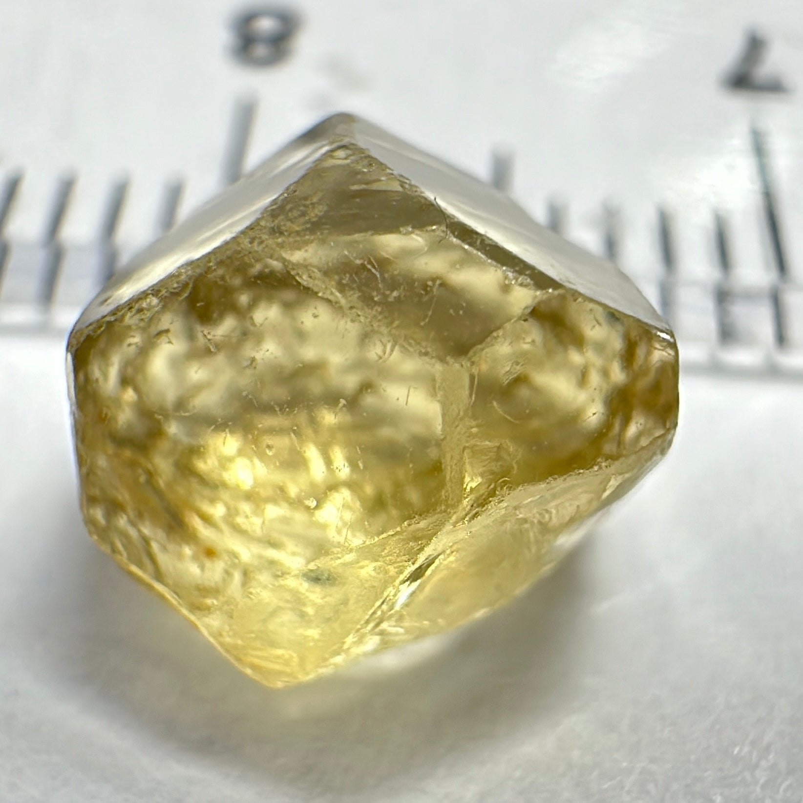 Yellow Tourmaline Crystal, 3.15ct, VVS-IF, Tanzania, Untreated Unheated. 7 x 7 x 5mm