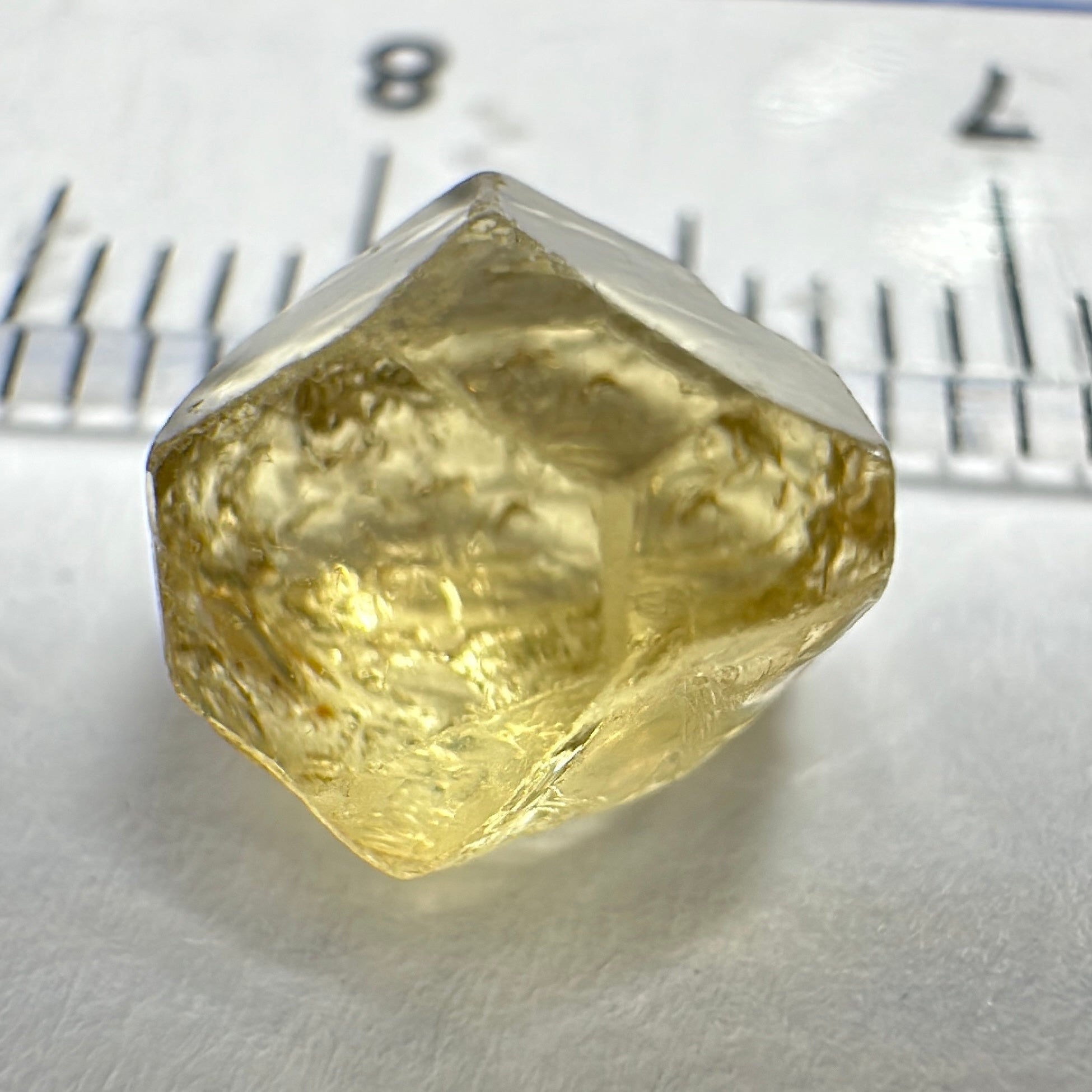 Yellow Tourmaline Crystal, 3.15ct, VVS-IF, Tanzania, Untreated Unheated. 7 x 7 x 5mm