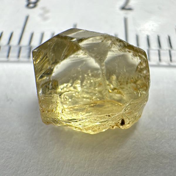 Yellow Tourmaline Crystal, 3.15ct, VVS-IF, Tanzania, Untreated Unheated. 7 x 7 x 5mm