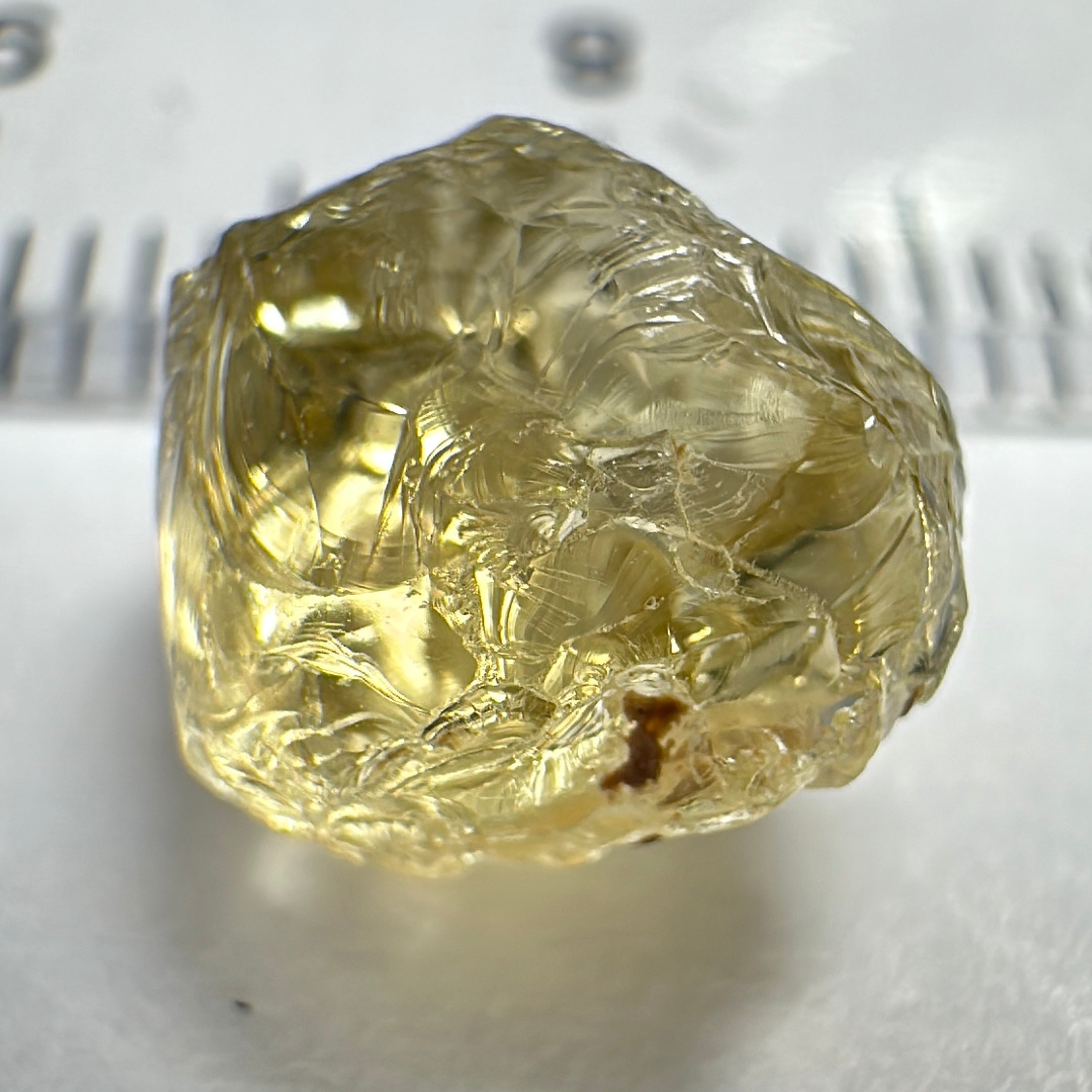 Yellow Tourmaline Crystal, 4.17ct, VVS-IF, Tanzania, Untreated Unheated. 8.5 x 8 x 6mm