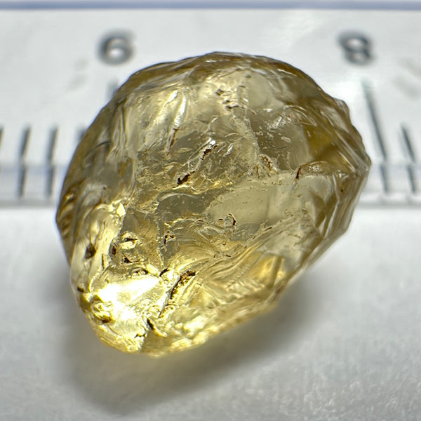 Yellow Tourmaline Crystal, 3.16ct, VVS-IF, Tanzania, Untreated Unheated.