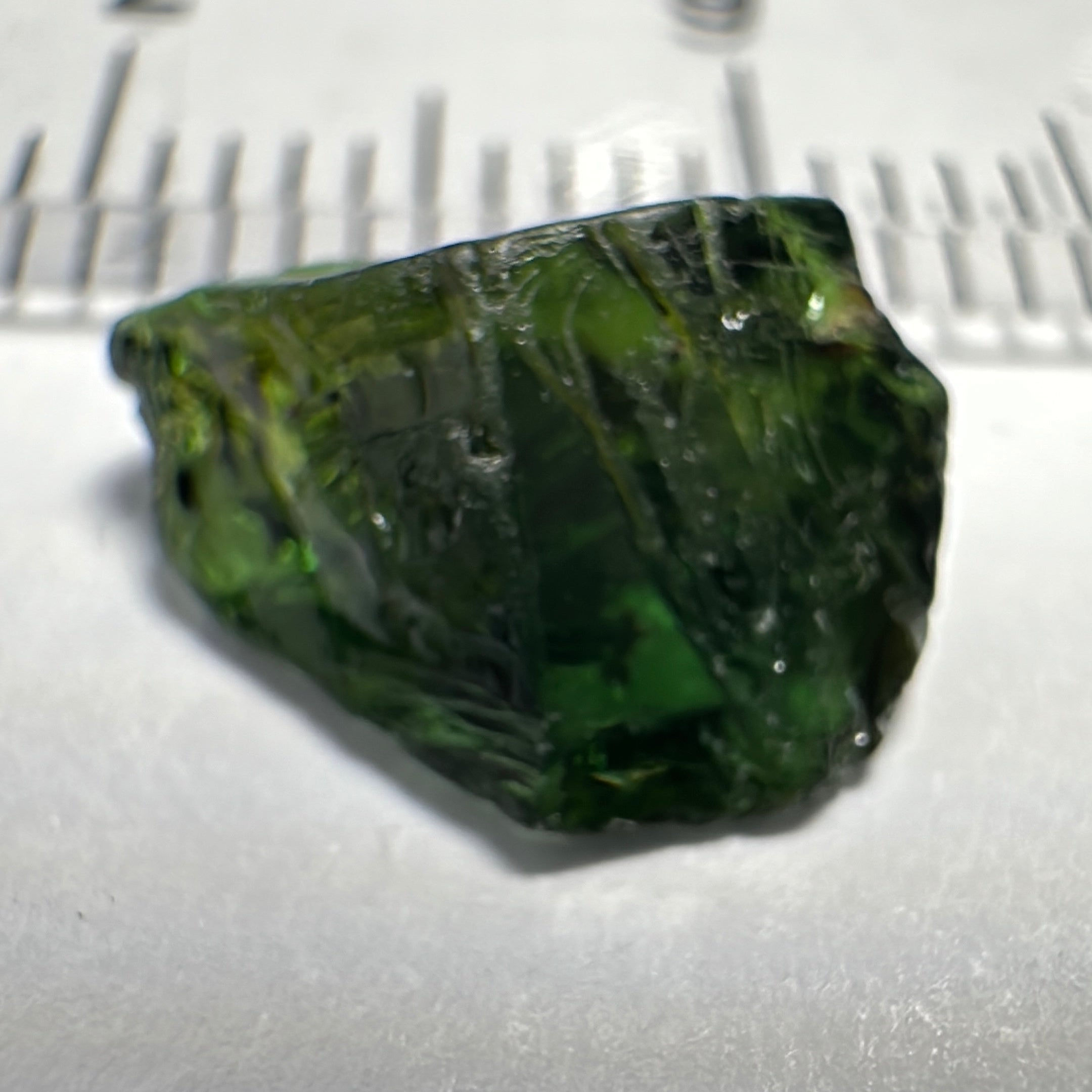 Chrome Tourmaline, 2.20ct, VVS-IF but dark and flattish shape, Laletema, Tanzania, Untreated Unheated